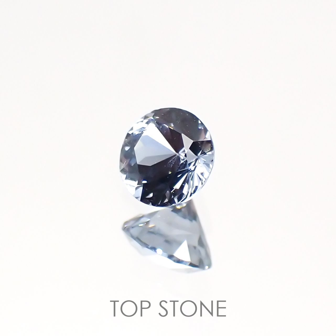 グレイッシュブルースピネル ビルマ産 ルース 0.27ct[210913134]3.8×3.8mm前後