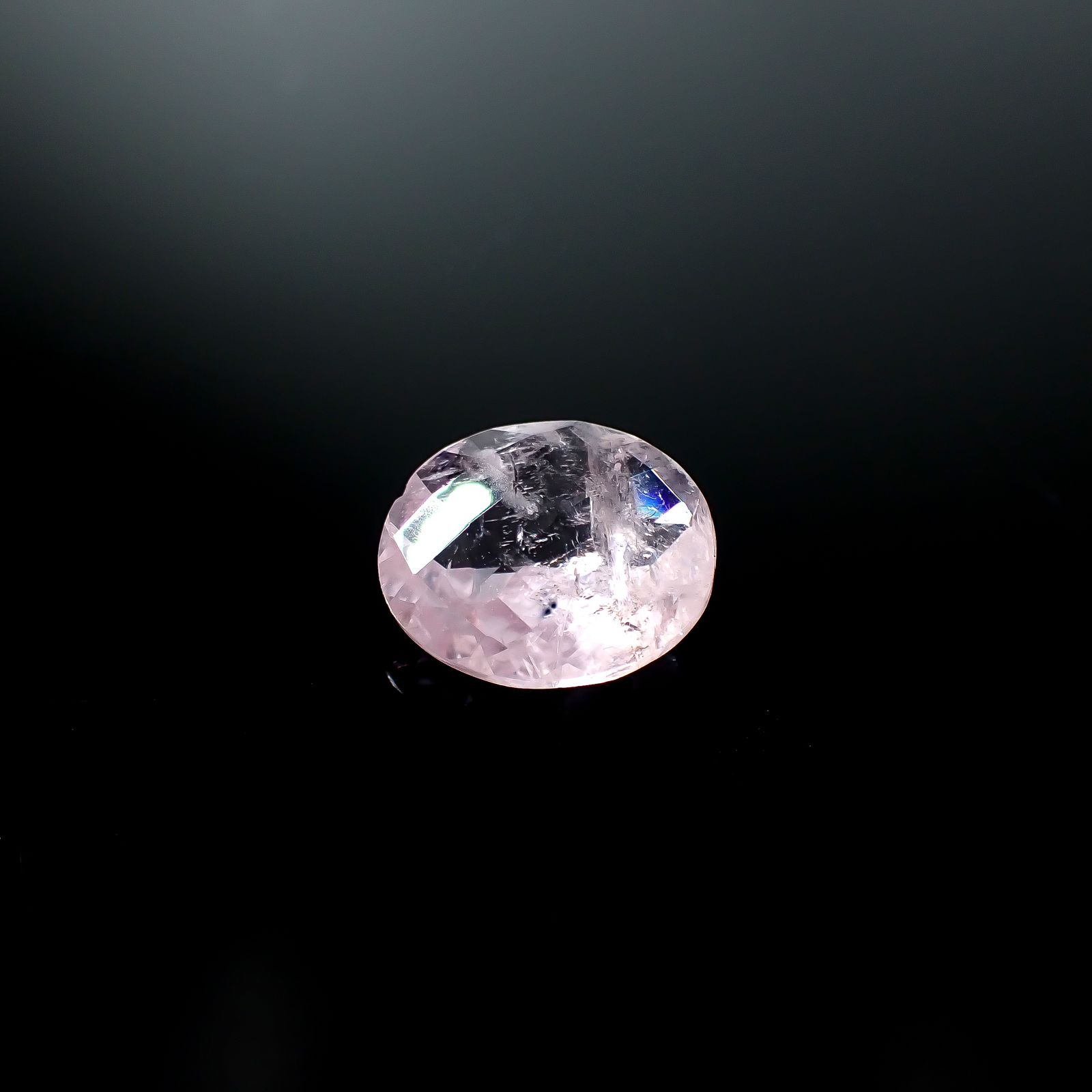◇チェッカーカット◇モルガナイト ブラジル産 5.26ct [250730871]13.3x11.3mm前後