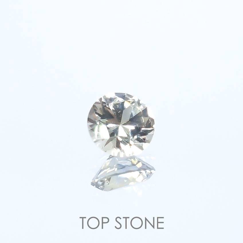 アイスライムブルーサファイア(宝石名サファイア)マダガスカル/オーストラリア産 0.26ct 識別済[220817368]3.9x3.8mm前後