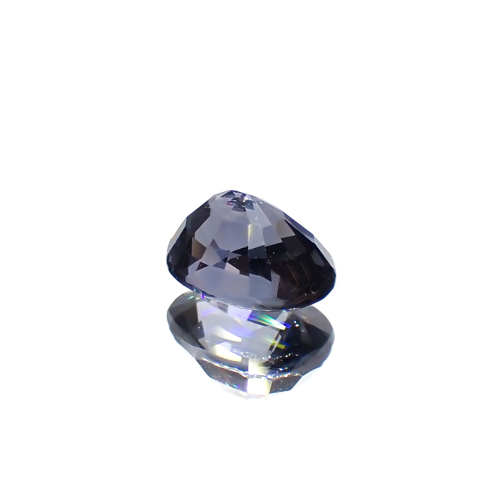 バイオレットスピネル(宝石名スピネル)ビルマ/マダガスカル産 1.45ct 識別済[230421740]7.5x5.6mm前後