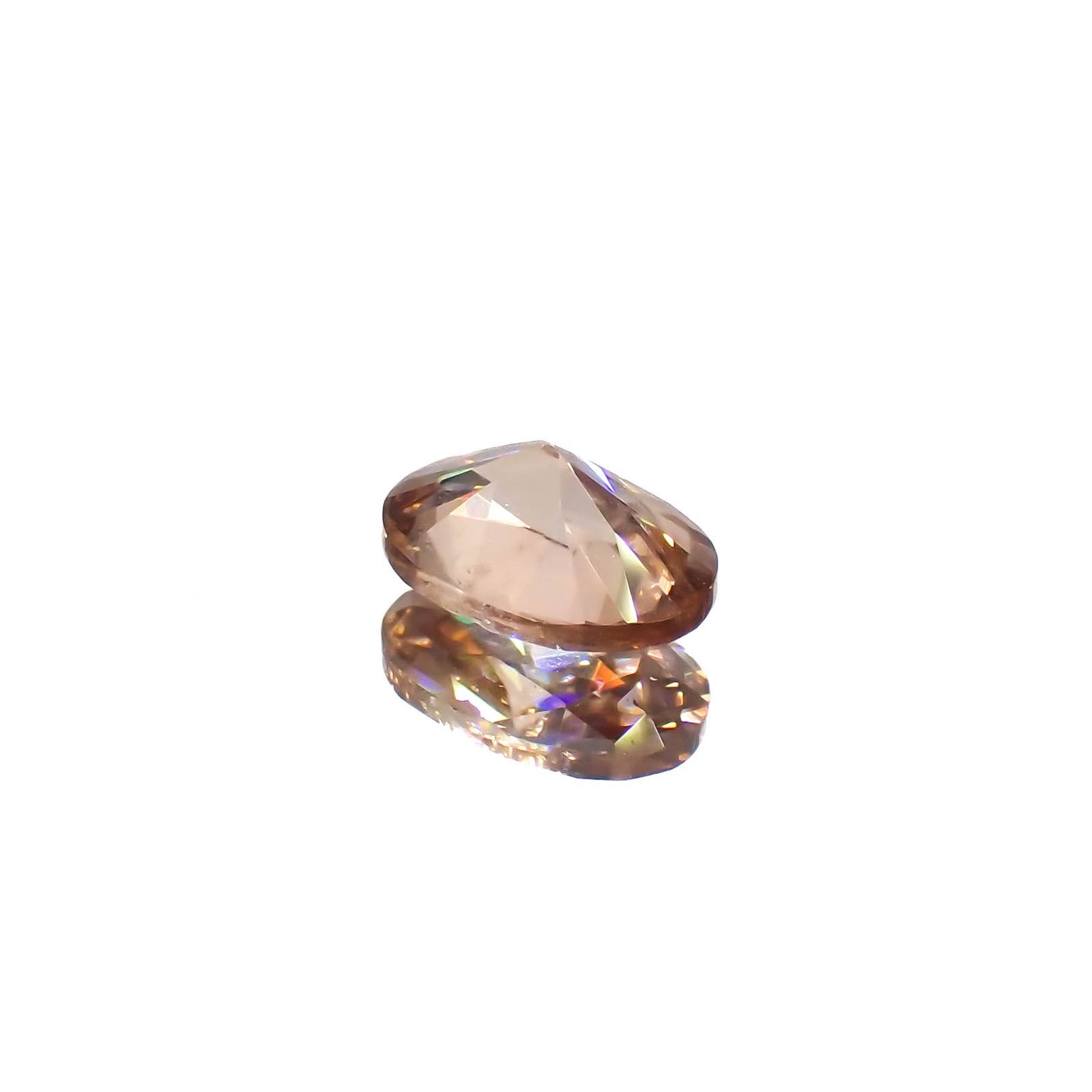オレンジジルコン(宝石名ジルコン)スリランカ/カンボジア産 1.35ct 識別済[230321000]7.5x5.1mm前後