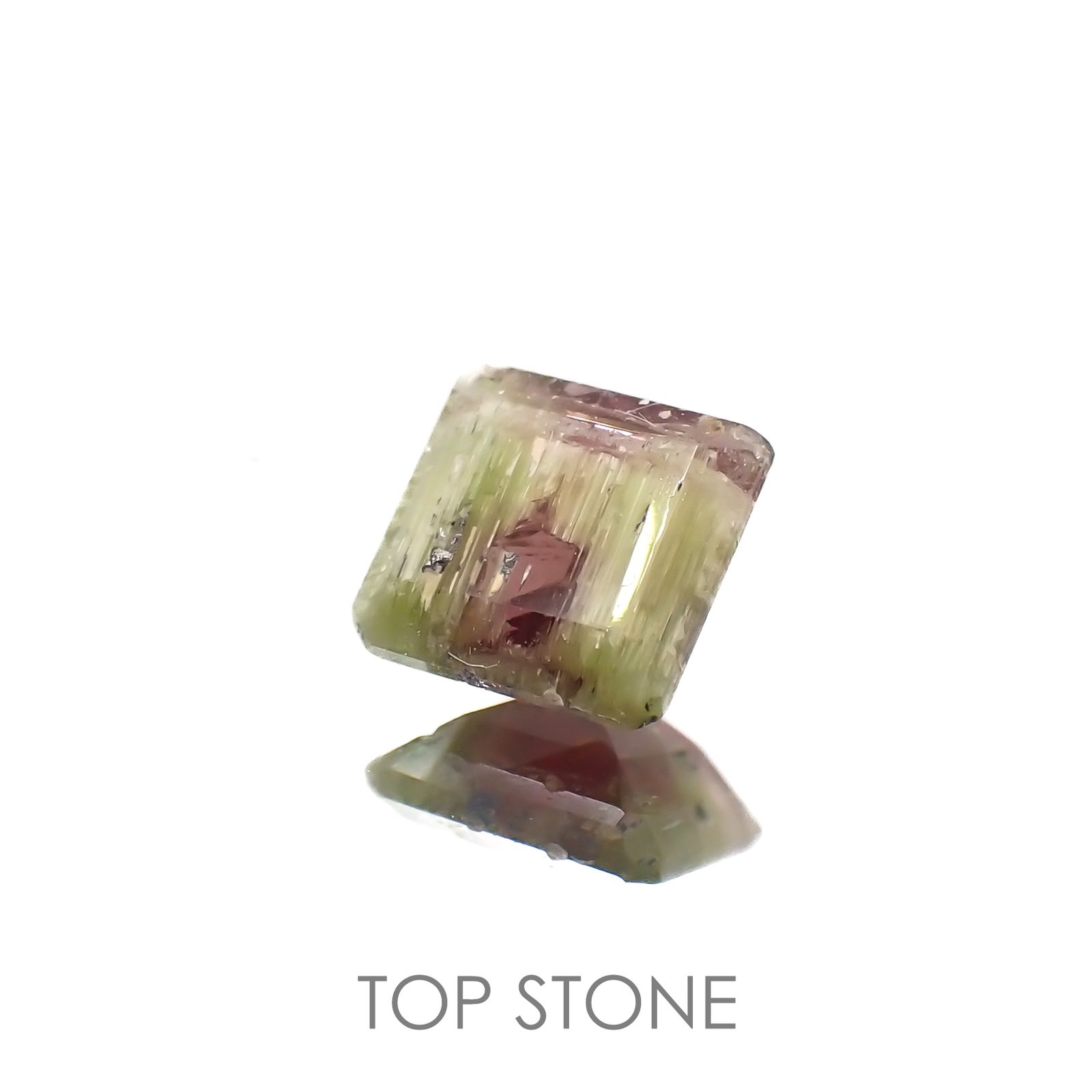 ゼブラトルマリン ブラジル産 1.18ct[220716935]6.4x6.6mm前後