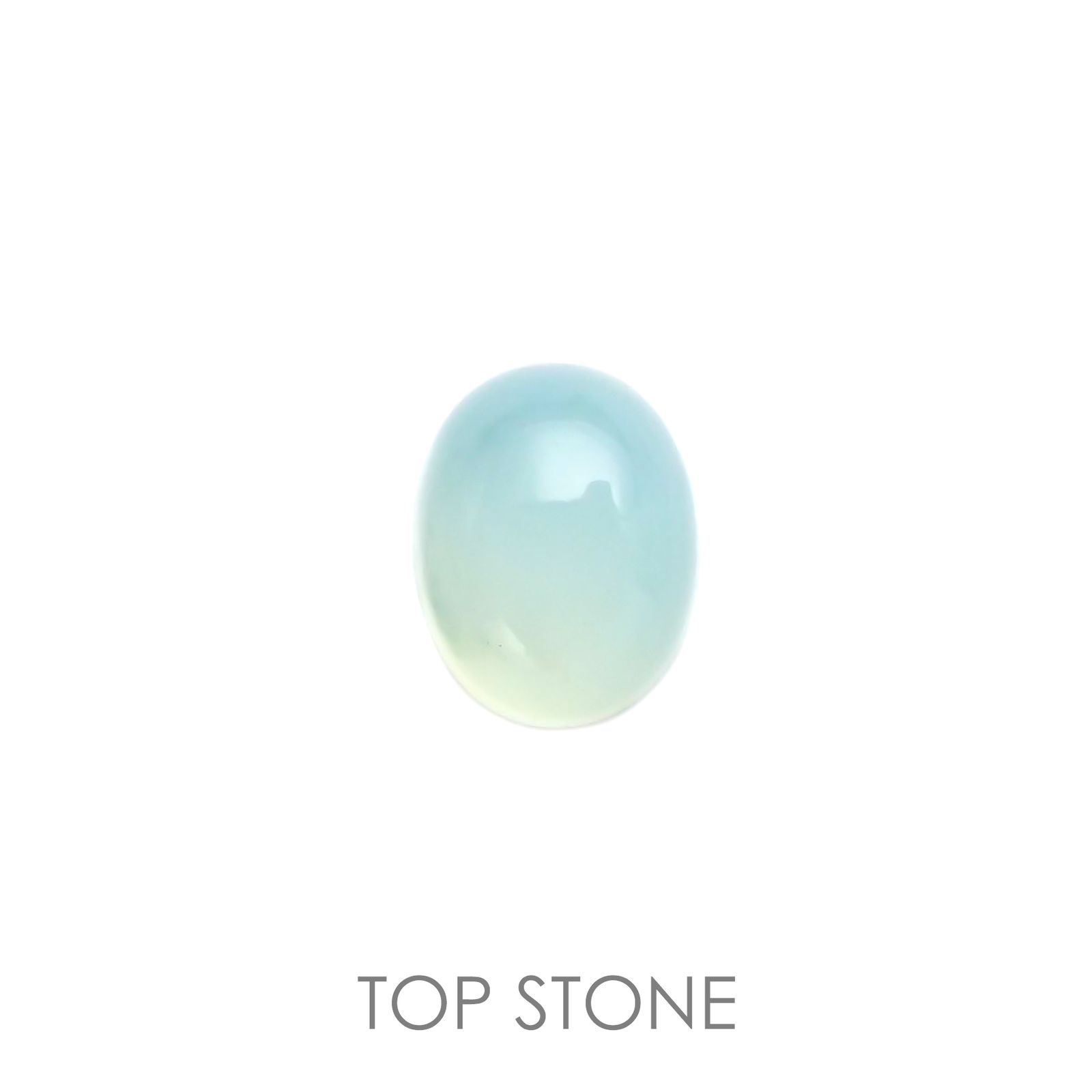 ブルーオパール(宝石名コモンオパール) ペルー産 1.86ct 識別済[21039189]8.9×7.1mm前後