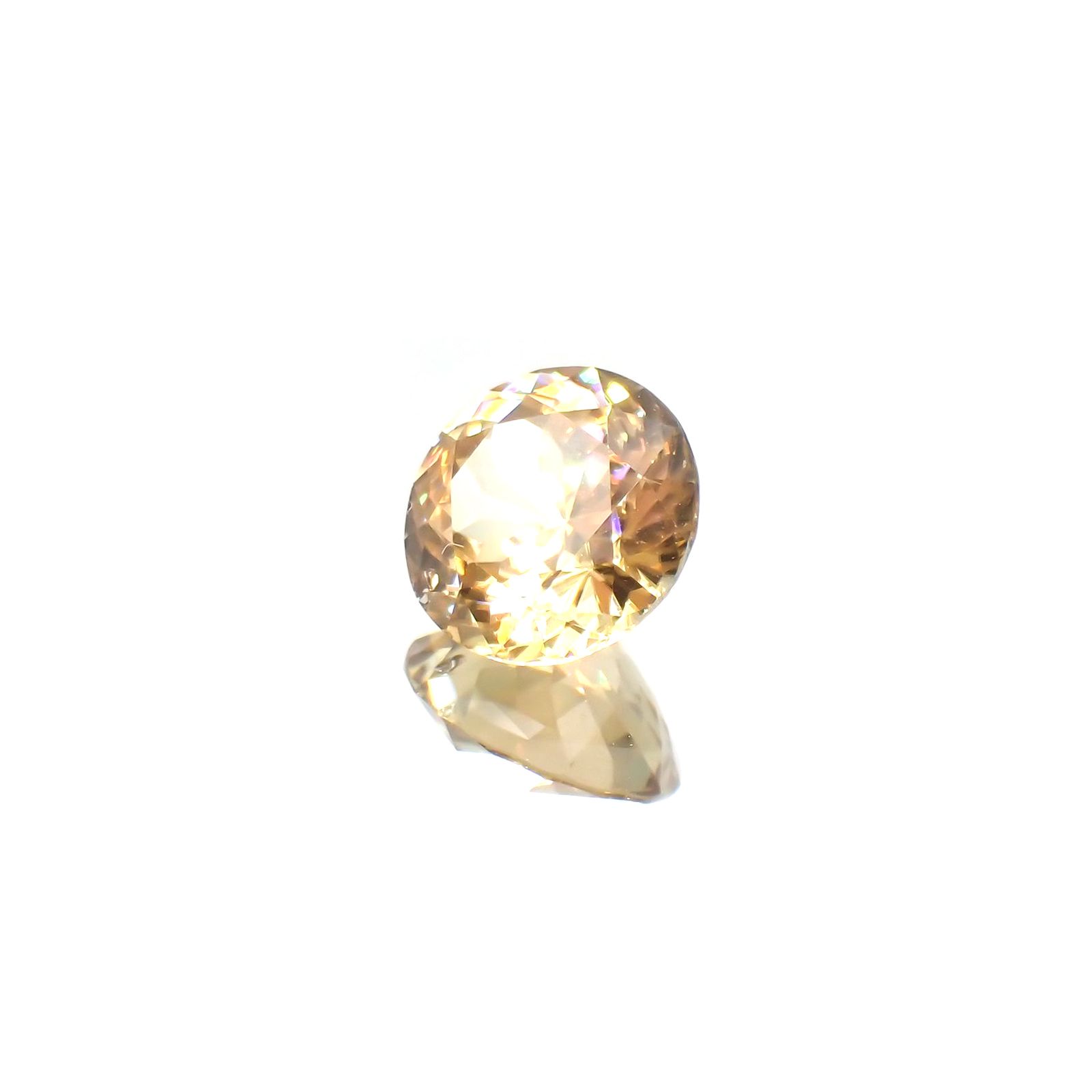 イエロージルコン(宝石名ジルコン)スリランカ/カンボジア産 2.39ct 識別済[220114831]7.7x7.7mm前後