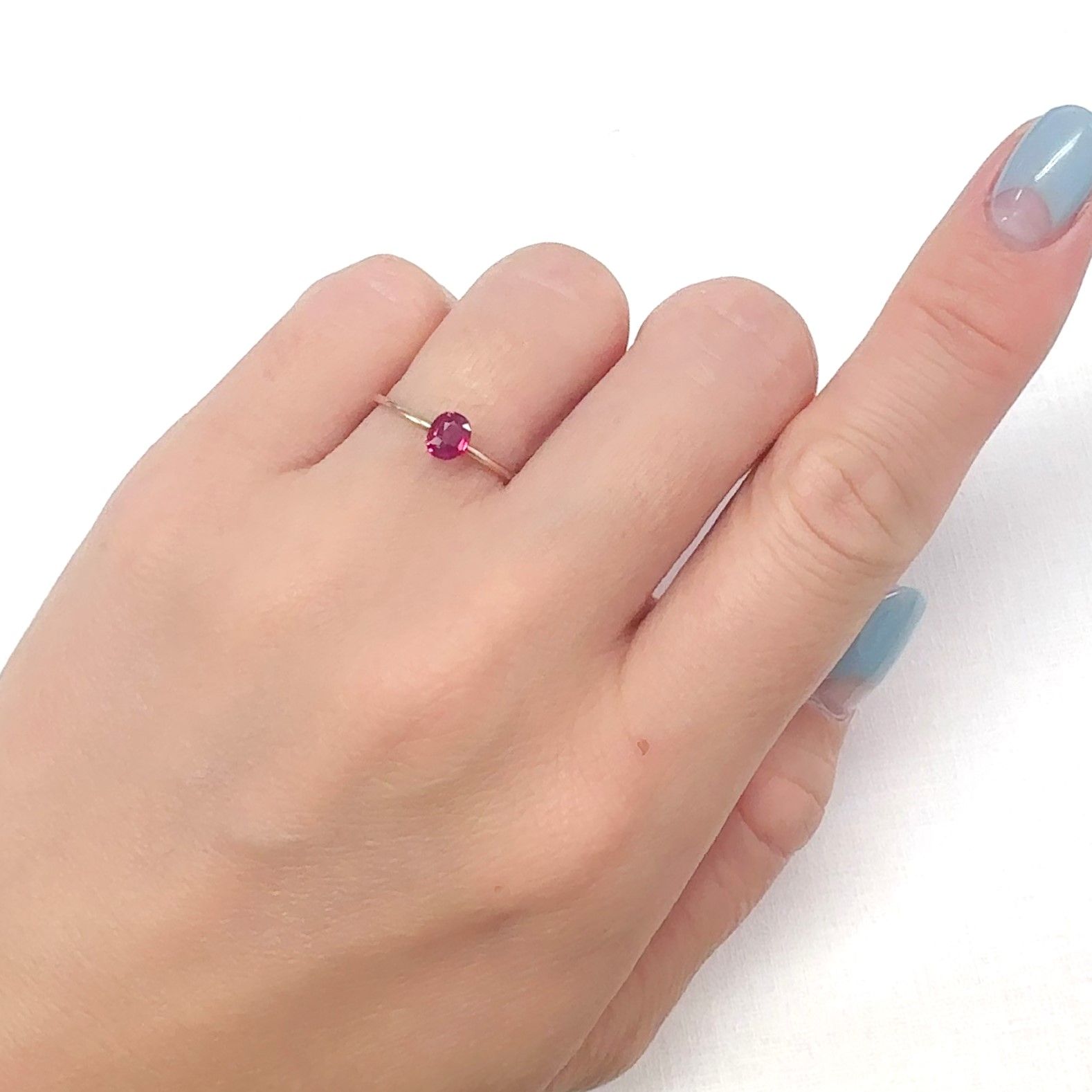 ルビー 非加熱 ビルマ産 0.35ct[240628060]4.8x3.9mm前後