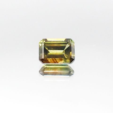 ゴールドシーンサファイア 非加熱(宝石名シーン・サファイア)ケニア産 1.183ct ソ付(彩珠)[231023911]6.6x4.9mm前後