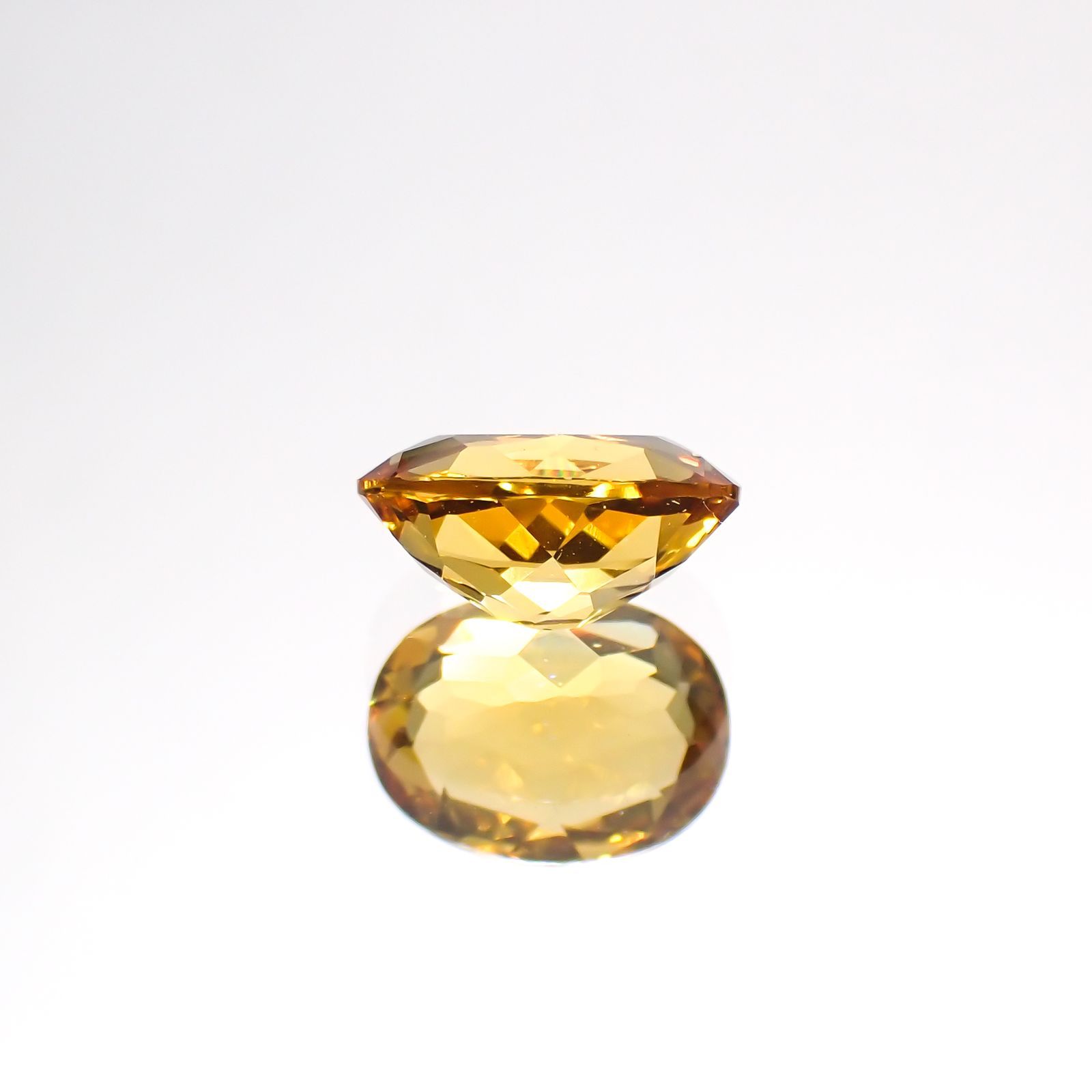 ゴールデンベリル(宝石名ゴールデン・ベリル)ブラジル産 1.10ct 識別済[220114227]7.9x6.1mm前後
