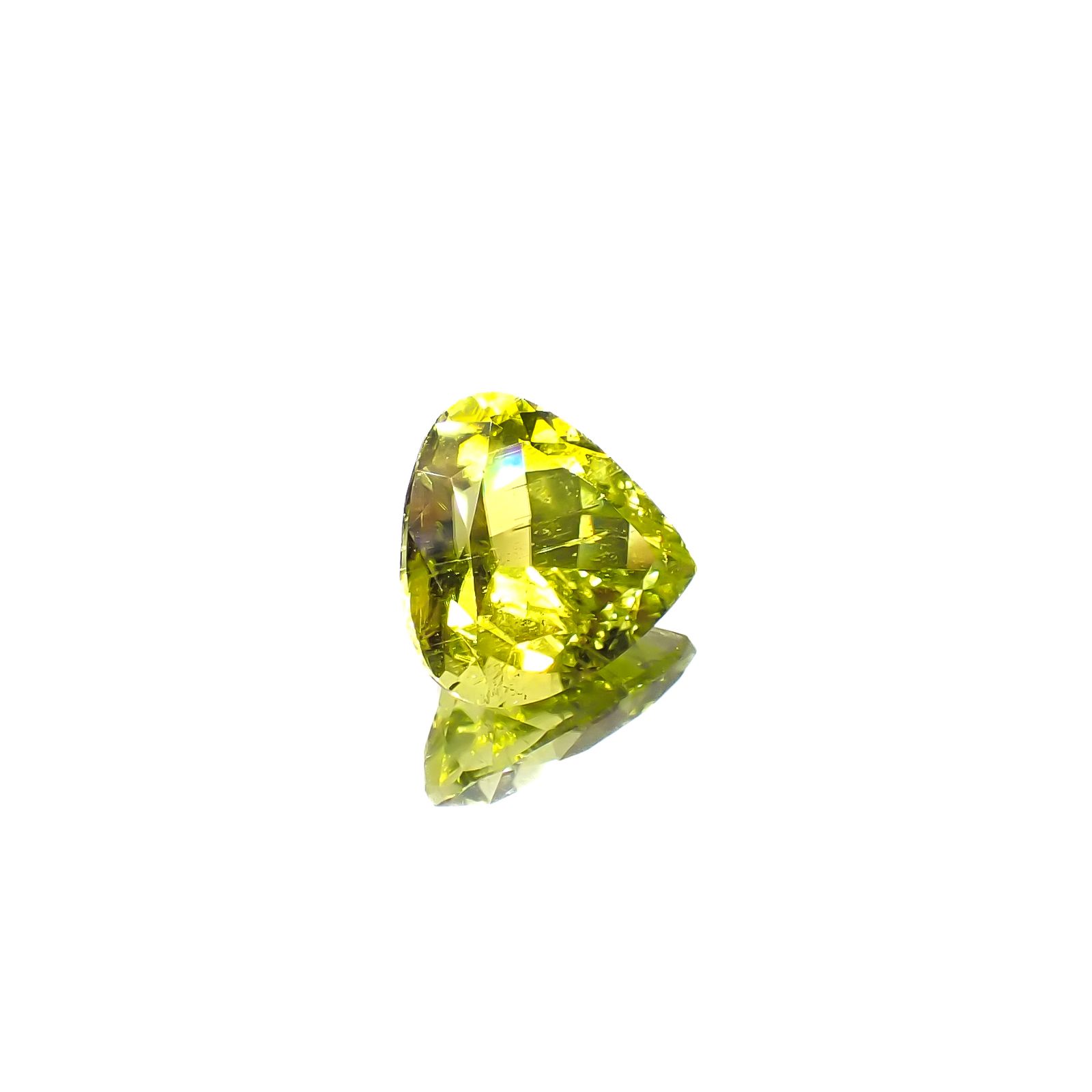 カナリートルマリン ザンビア産 4.80ct[231224527]11.7x11.3mm前後
