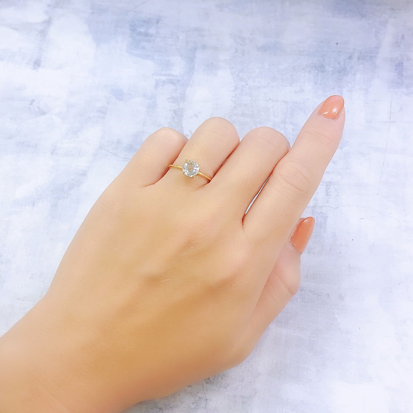 ◇オクタゴンカット◇ホワイトトパーズ ブラジル産 1.15ct[221018501]6.1x6.1mm前後