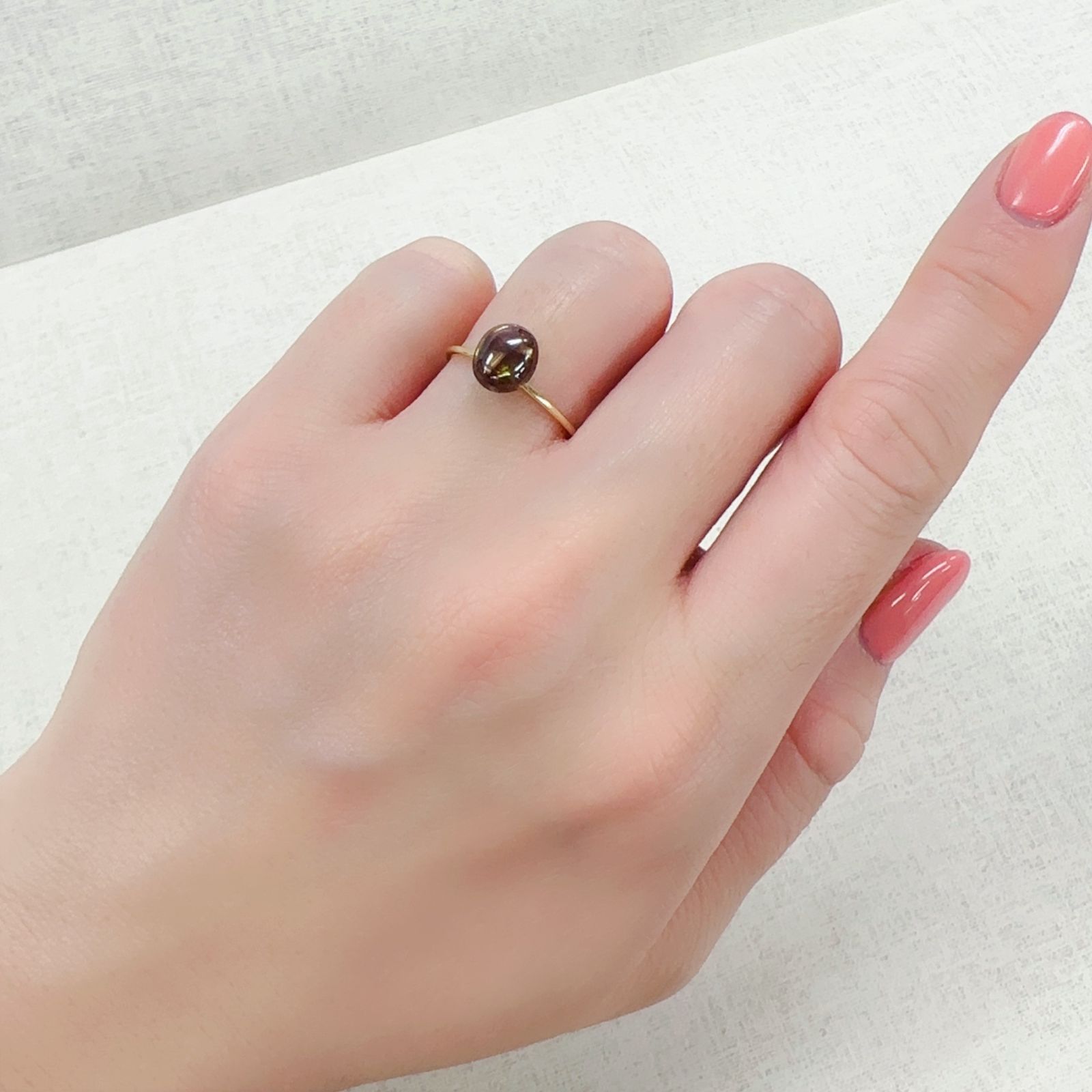 レインボーガーネット 日本・奈良県天川村産 1.89ct[230220769]7.7x6.7mm前後
