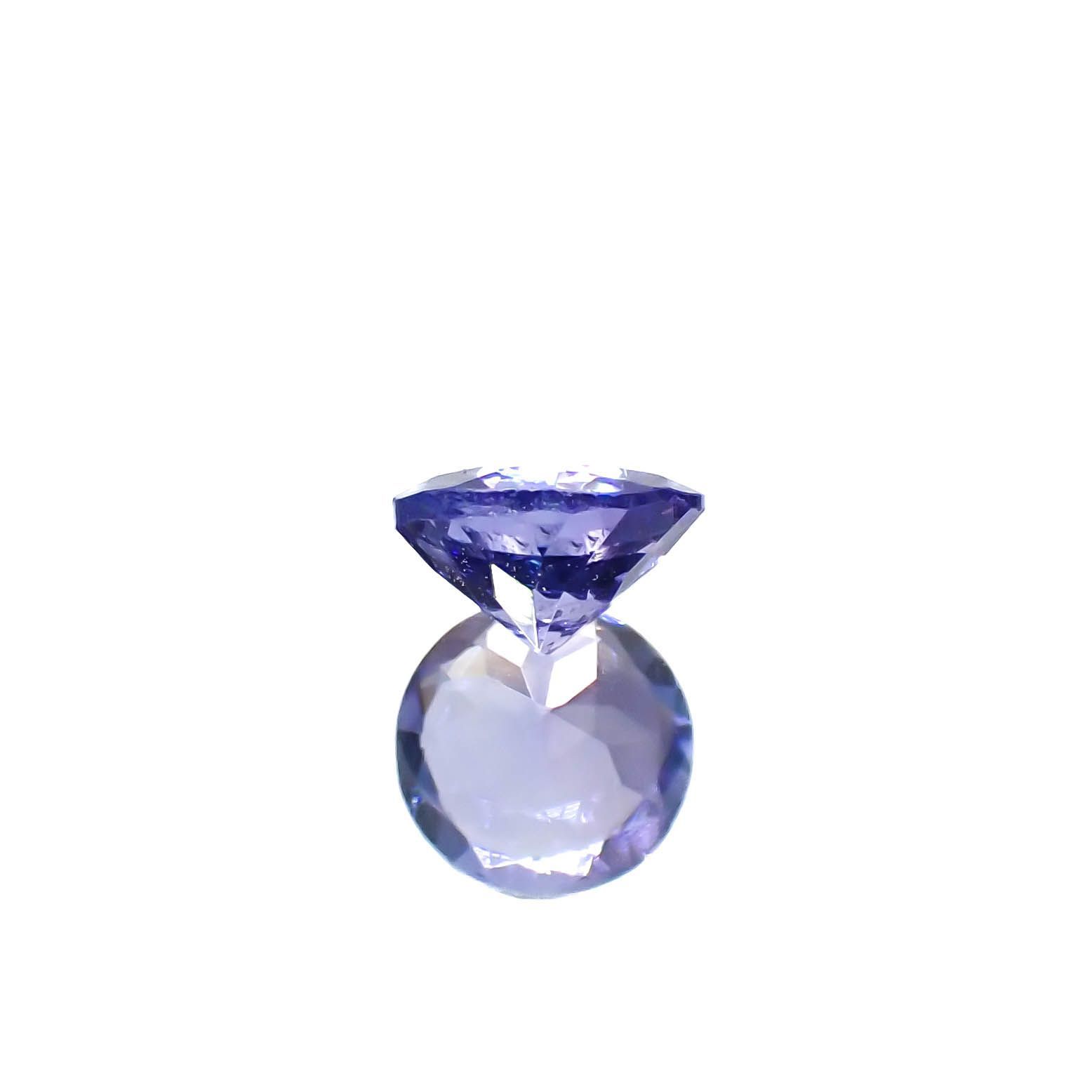 タンザナイト(宝石名タンザナイト)タンザニア産 0.46ct 識別済[230120204]5x4.9mm前後