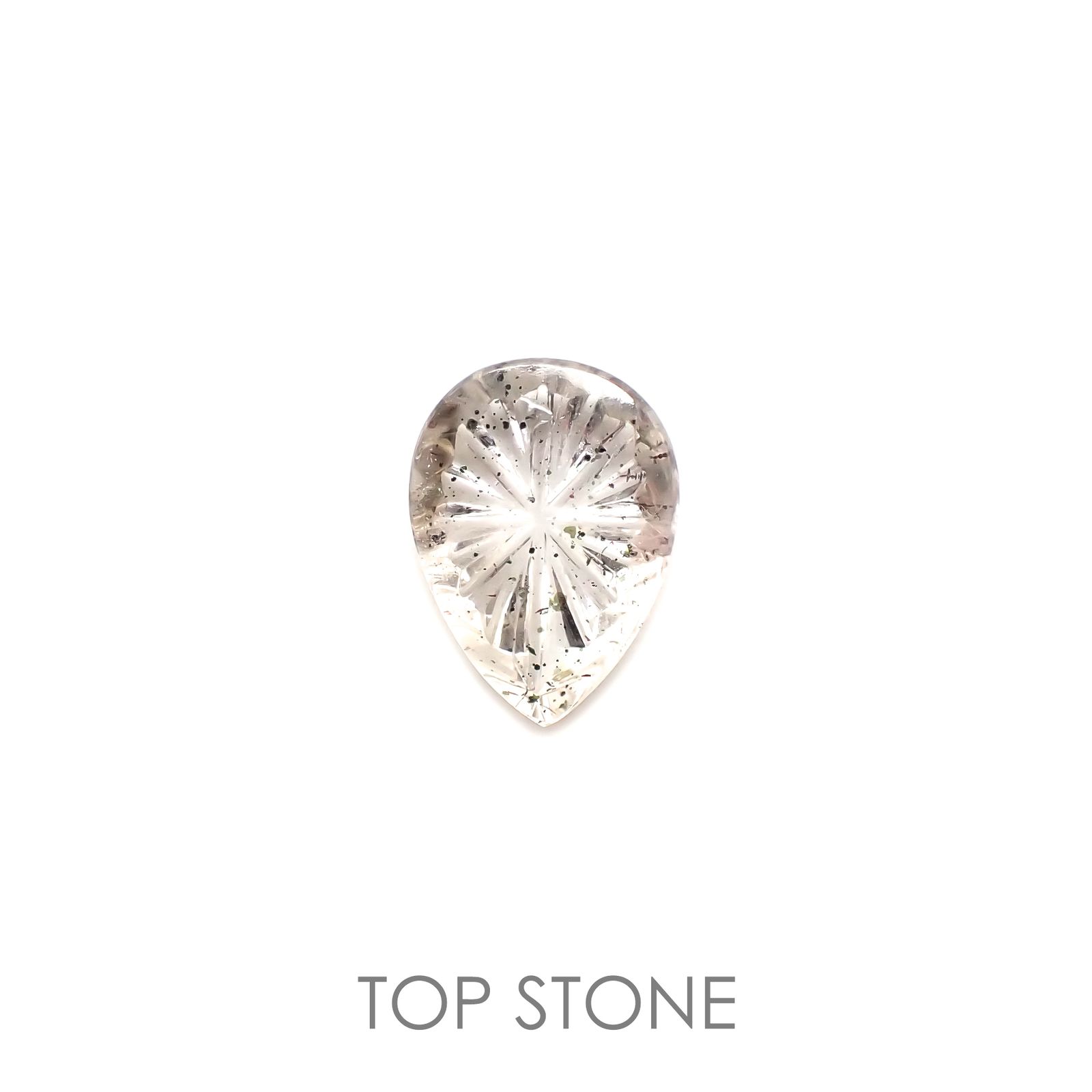 ◇甲州貴石切子Plus Three◇ティンカーベルクォーツ カード付き ブラジル産 3.73ct[220114607]11.9x8.7mm前後
