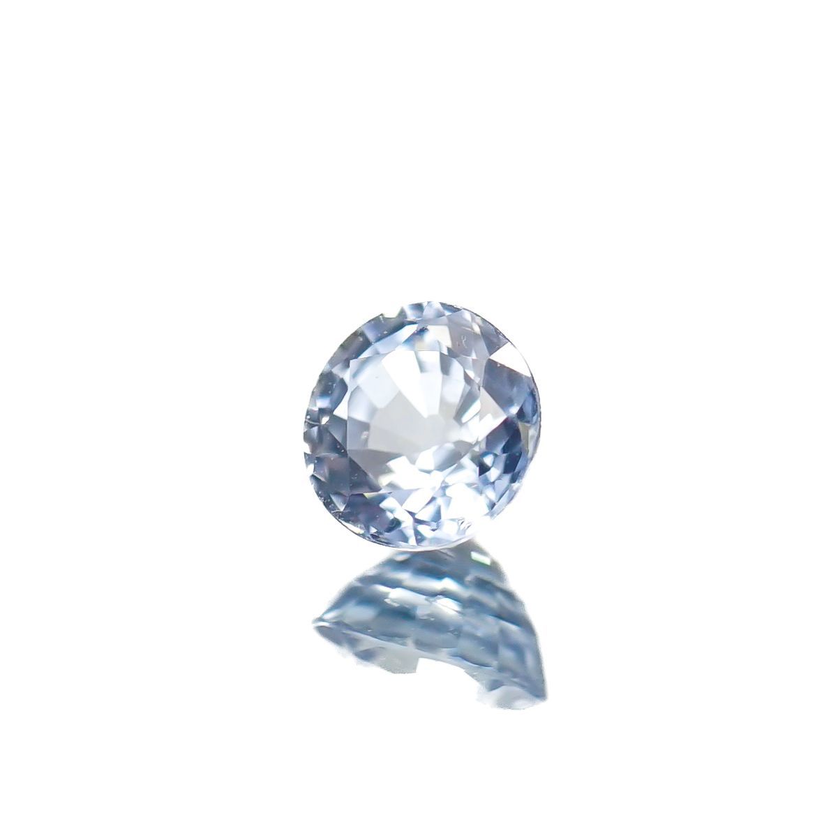 アイスブルーサファイア(宝石名サファイア)スリランカ/マダガスカル産 0.31ct 識別済[230119946]3.9x3.8mm前後