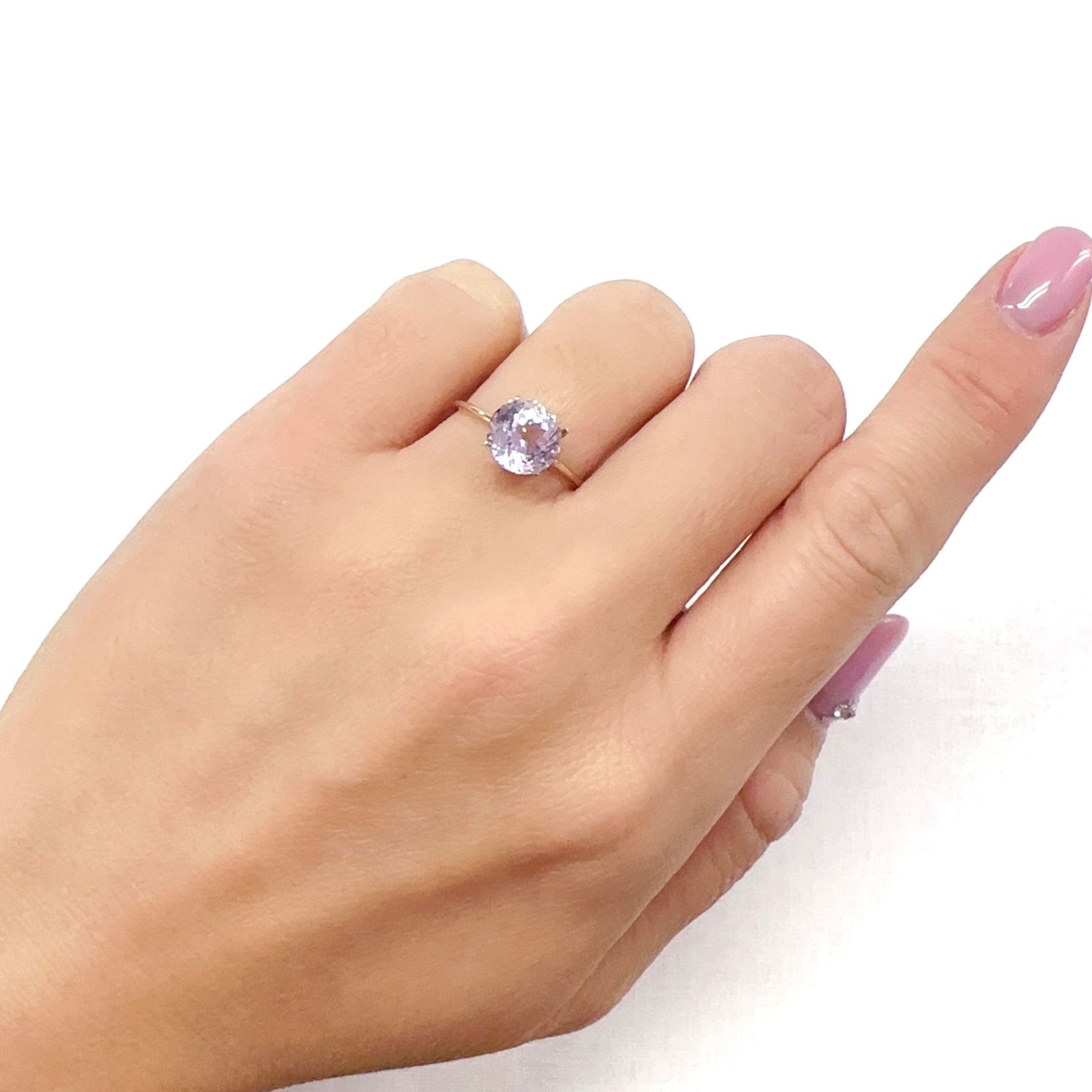 クンツァイト アフガニスタン産 2.52ct[231124357]8x8mm前後