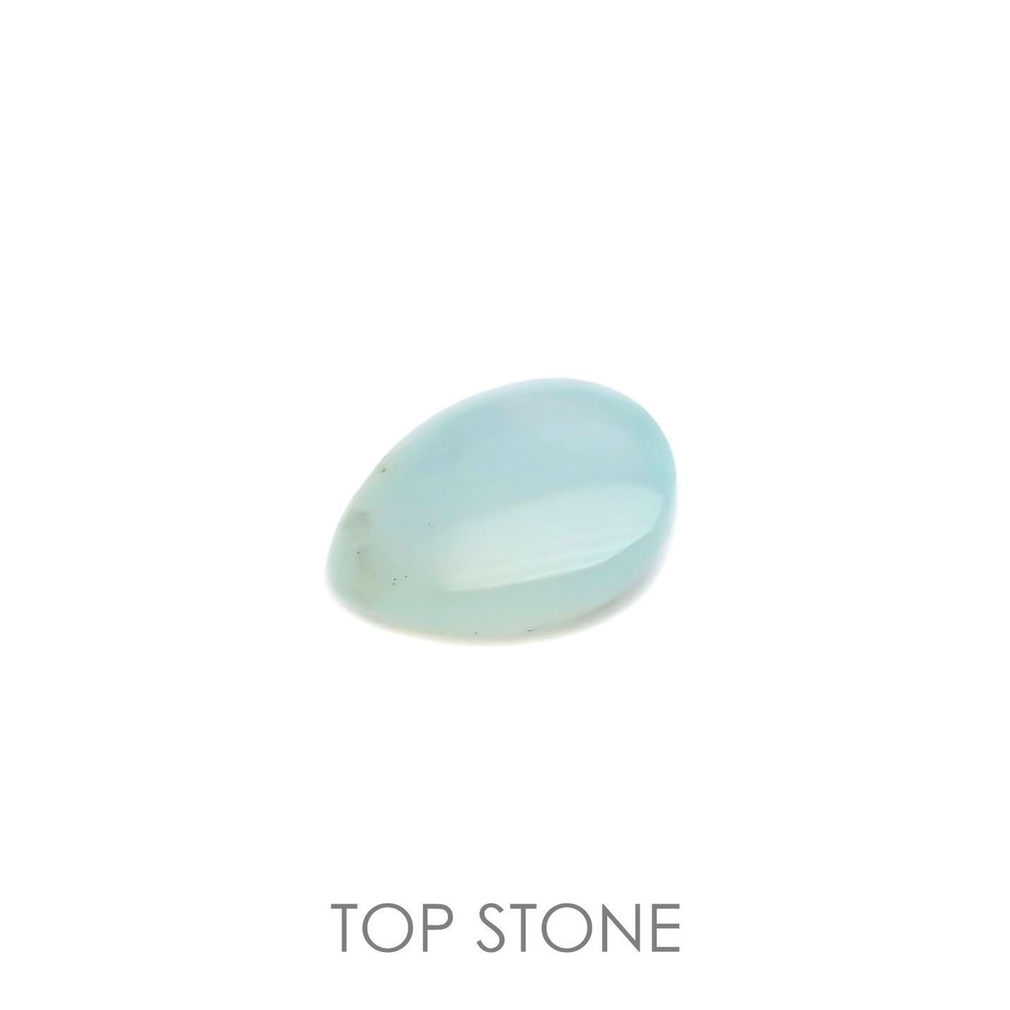 ブルーオパール(宝石名コモンオパール) ペルー産 0.94ct 識別済[20106180]8×6.1mm前後
