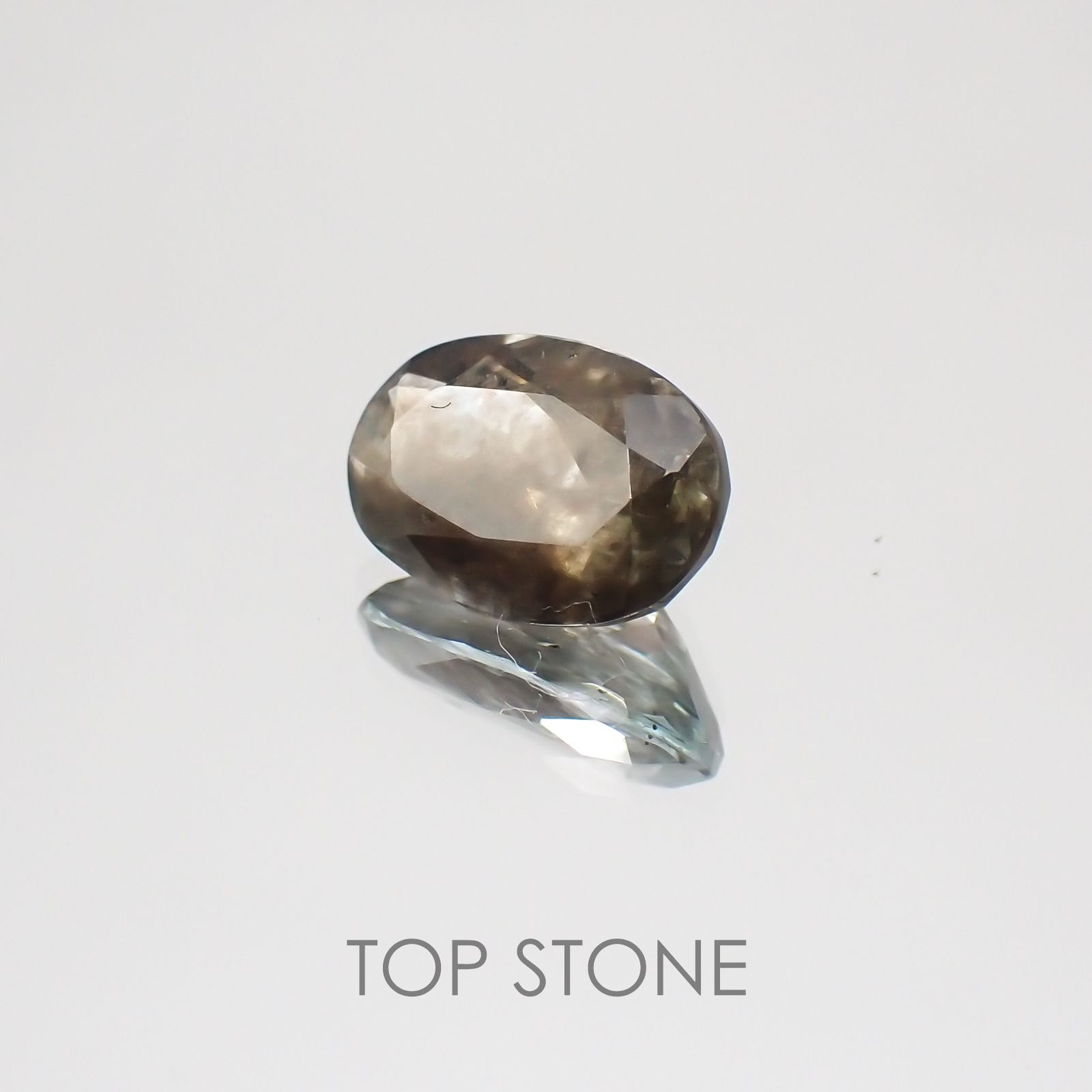 アベンチュリン アクアマリン ブラジル産 ルース 1.544ct ソーティング付き[21019216]9.5×6.6mm前後