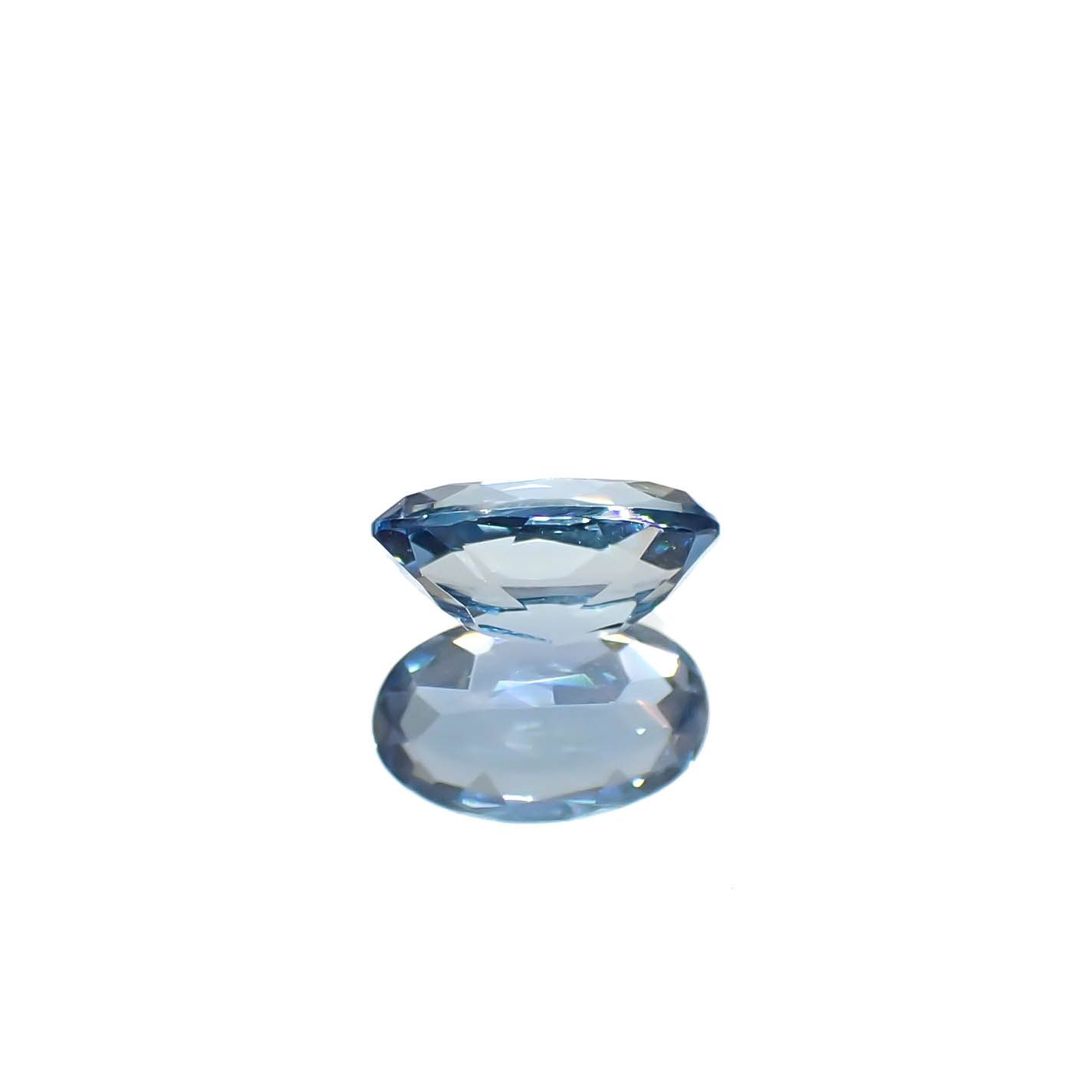 タトゥーアクアマリン ブラジル・ミナスジェライス州タトゥー鉱山産 0.28ct[240929124]5.6x3.4mm前後