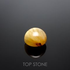 ルチルクォーツ(宝石名ルチルレイテッド・クォーツ) ブラジル産 2.31ct 識別済[210913308]7.8×7.5mm前後