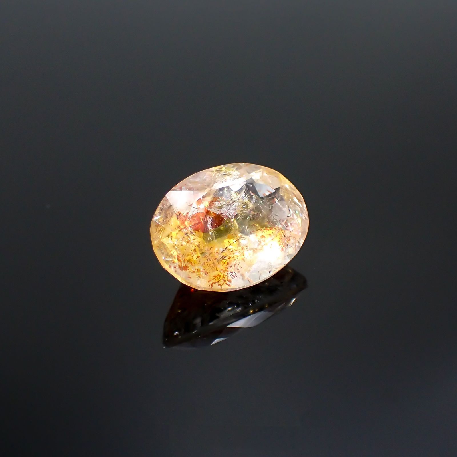 オーロラクォーツ ブラジル・ミナスジェライス産 7.12ct[220114358]15x11.1mm前後