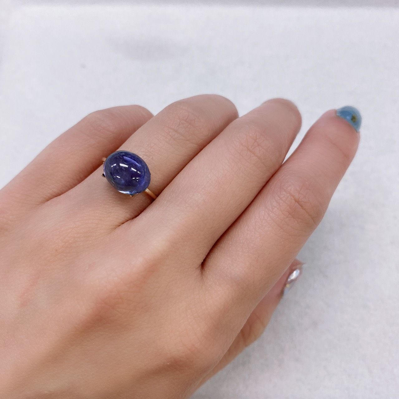 バイカラータンザナイト(宝石名バイカラー・ゾイサイト) タンザニア産 5.57ct 識別済[210912239]11.2×9.1mm前後