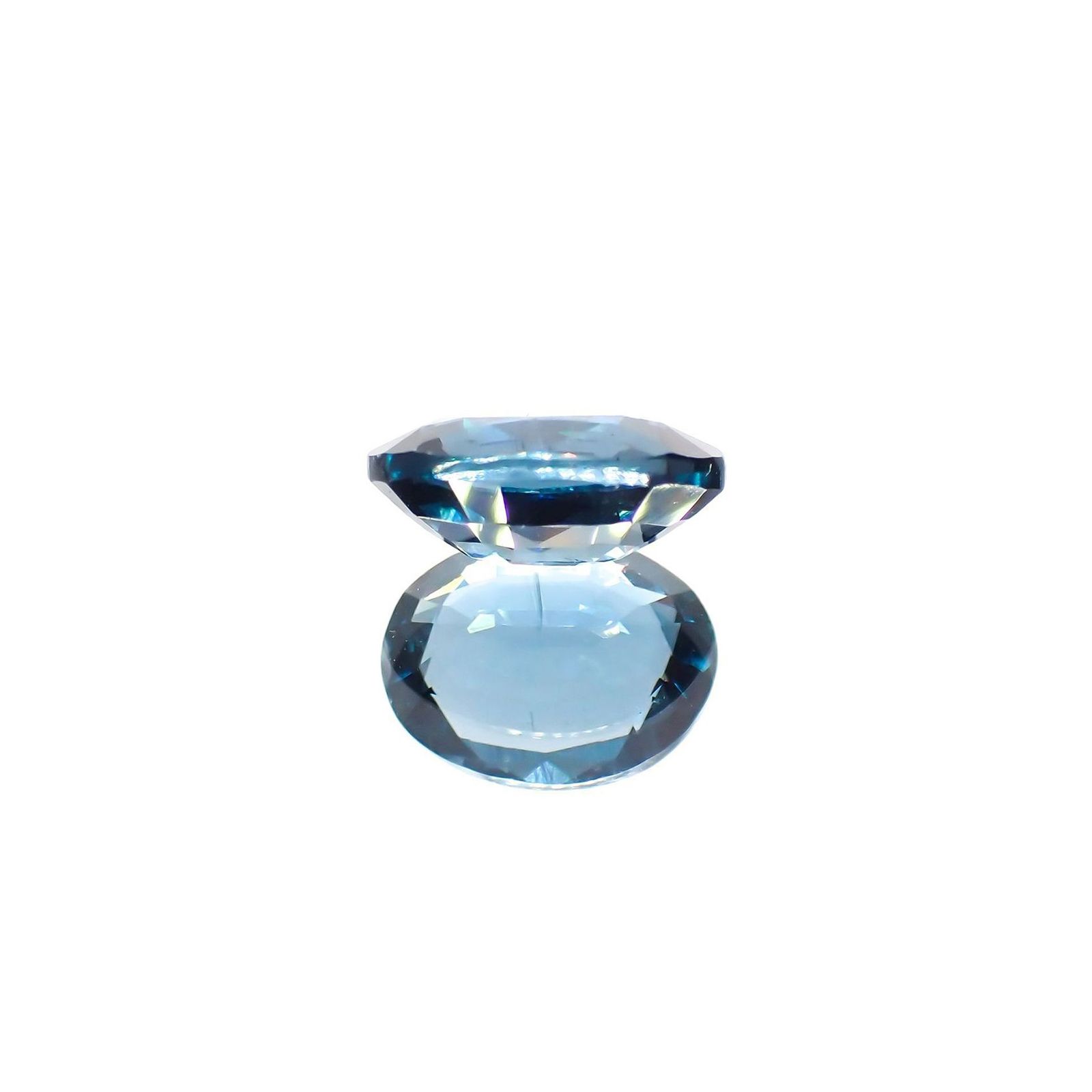 オーシャンブルーカイヤナイト(宝石名カイヤナイト) ネパール産 識別済 2.10ct / 8.8x6.9mm前後 [260610523]