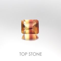 バイカラーフローライト ブラジル産 ルース 4.31ct[20095590]9.8×8mm前後