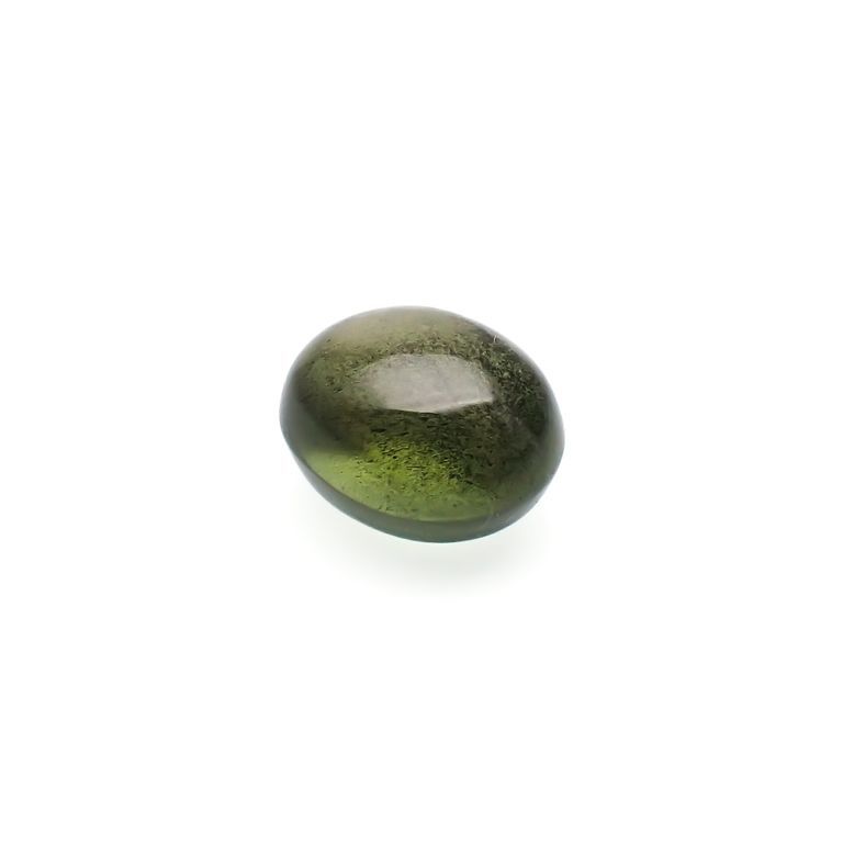 スターペリドット(宝石名スター・ペリドット)ミャンマー産 5.743ct ソ付(彩珠)[221119066]10.7x8.9mm前後