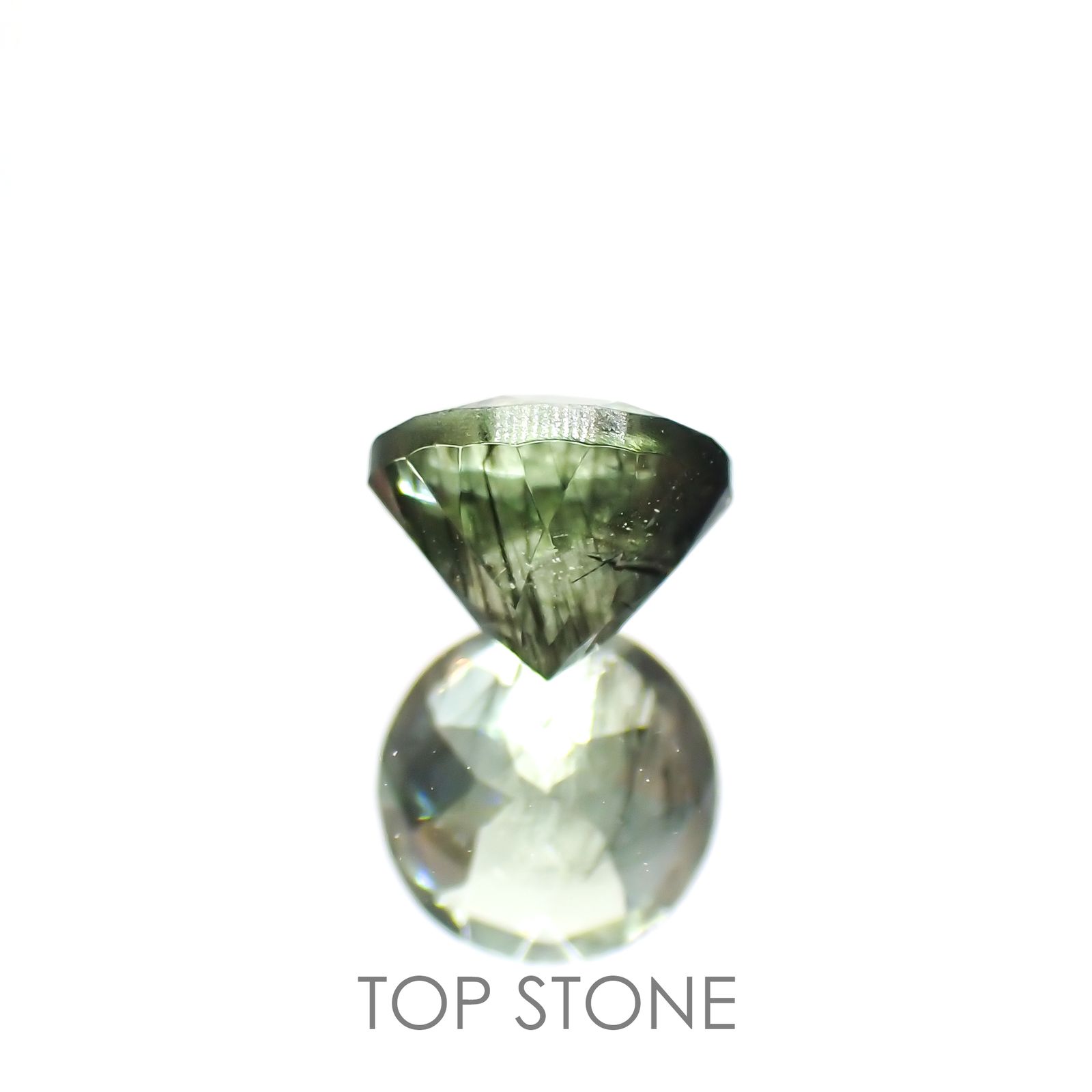 ルドウィジャイトインペリドット パキスタン産 ルース 1.05ct[210913496]6.1×6.1mm前後