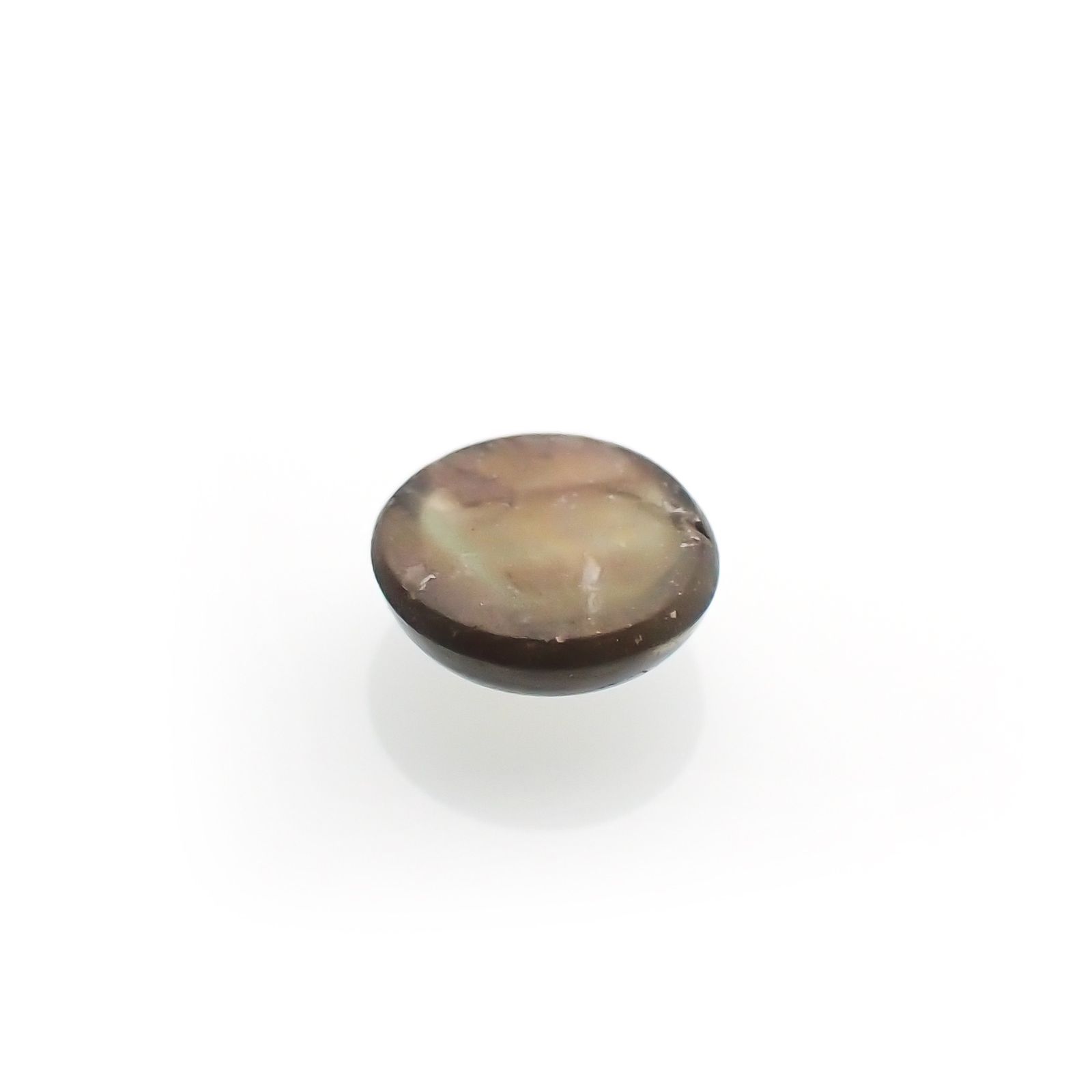 ゴールドシーンサファイア(宝石名シーン・サファイア)ケニア産 識別済 0.41ct / 4.5x4.5mm前後 [260816219]