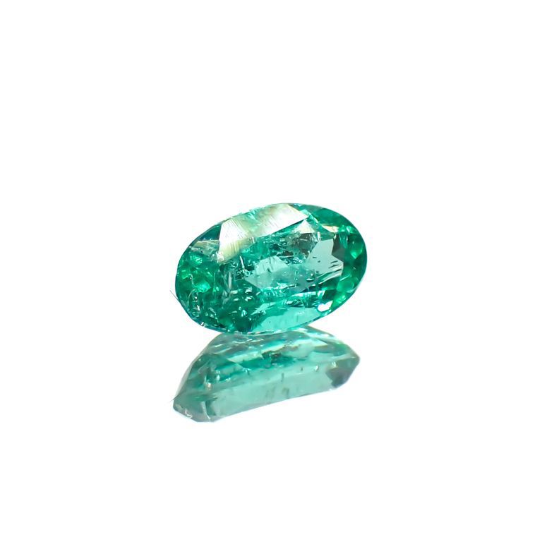 パライバトルマリン(宝石名トルマリン/別名パライバ・トルマリン)ブラジル・キントス鉱山産 0.254ct ソ付(宝貴協)[221018733]5.1x3.1mm前後