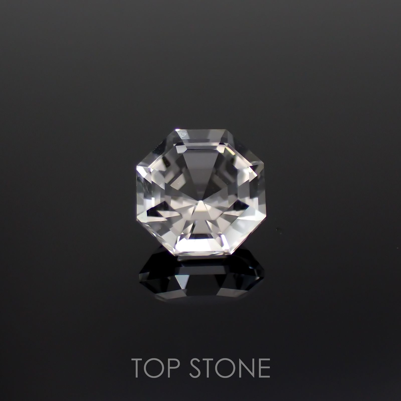 ◇オクタゴンカット◇レムリアンシードクリスタル(保証シール付き) ブラジル産 0.80ct[221018291]5.9x5.8mm前後