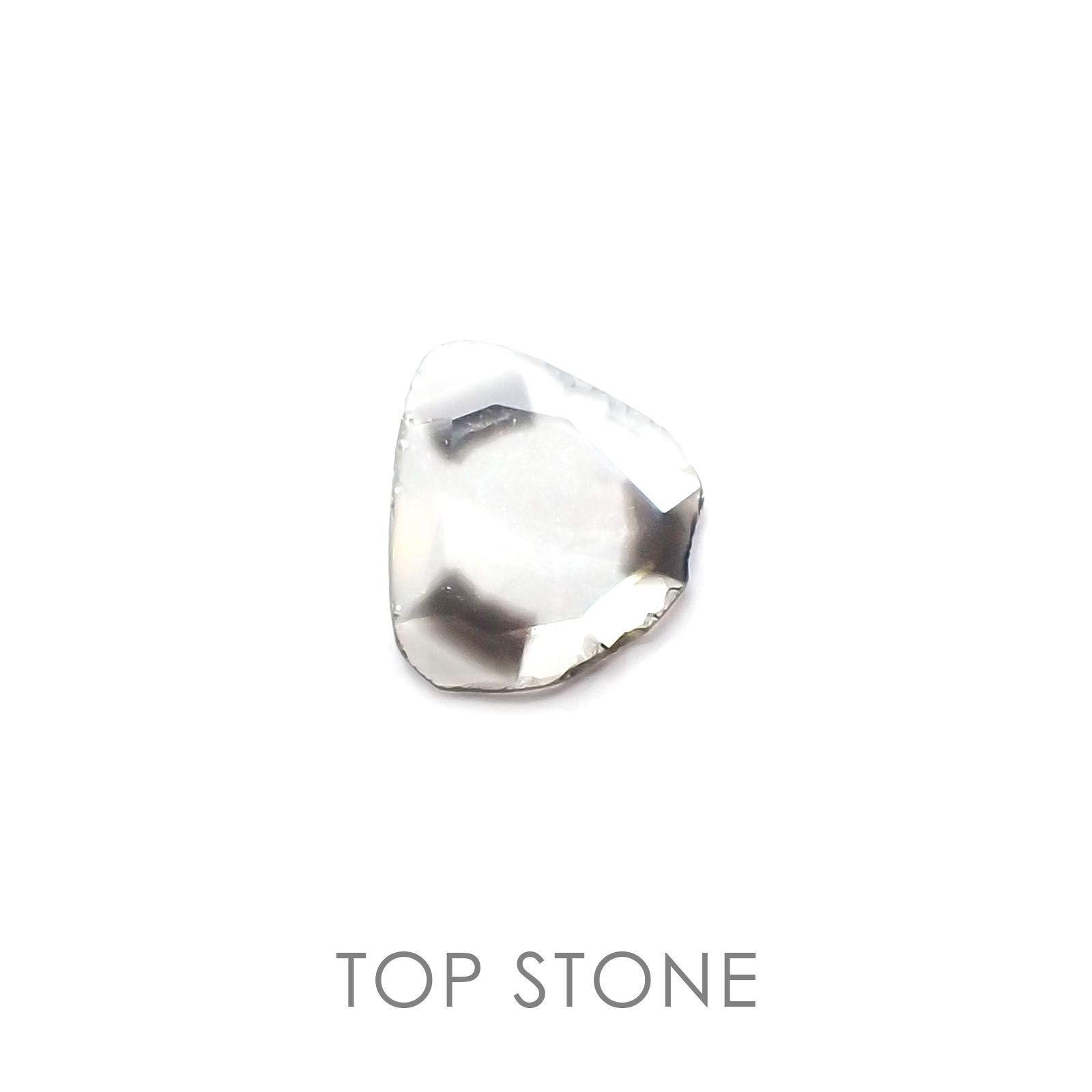 トラピッチェスライスダイヤモンド 南アフリカ産 原石・結晶 0.17ct[20106578]6.1×5.2mm前後