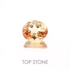 インペリアルトパーズ ブラジル産 ルース 0.57ct[20127869]5.6×4.7mm前後