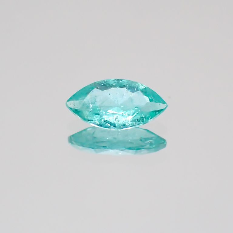 パライバトルマリン(宝石名トルマリン/別名パライバ・トルマリン) ブラジル産 0.22ct 識別済[20129256]6.2×3.2mm前後