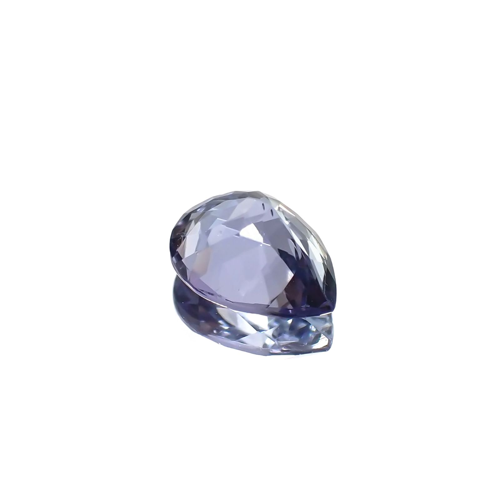 バイカラータンザナイト(宝石名タンザナイト) タンザニア産 ソ付(彩珠) 1.227ct / 7.9x5.9mm前後 [210711820]