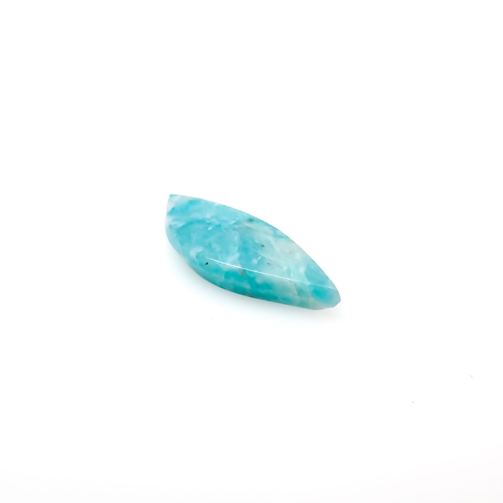 ◇フリーフォーム◇マトリックスアマゾナイト(アマゾナイトインクォーツ/フェルドスパー) ブラジル産 5.95ct[240226341]24x9mm前後