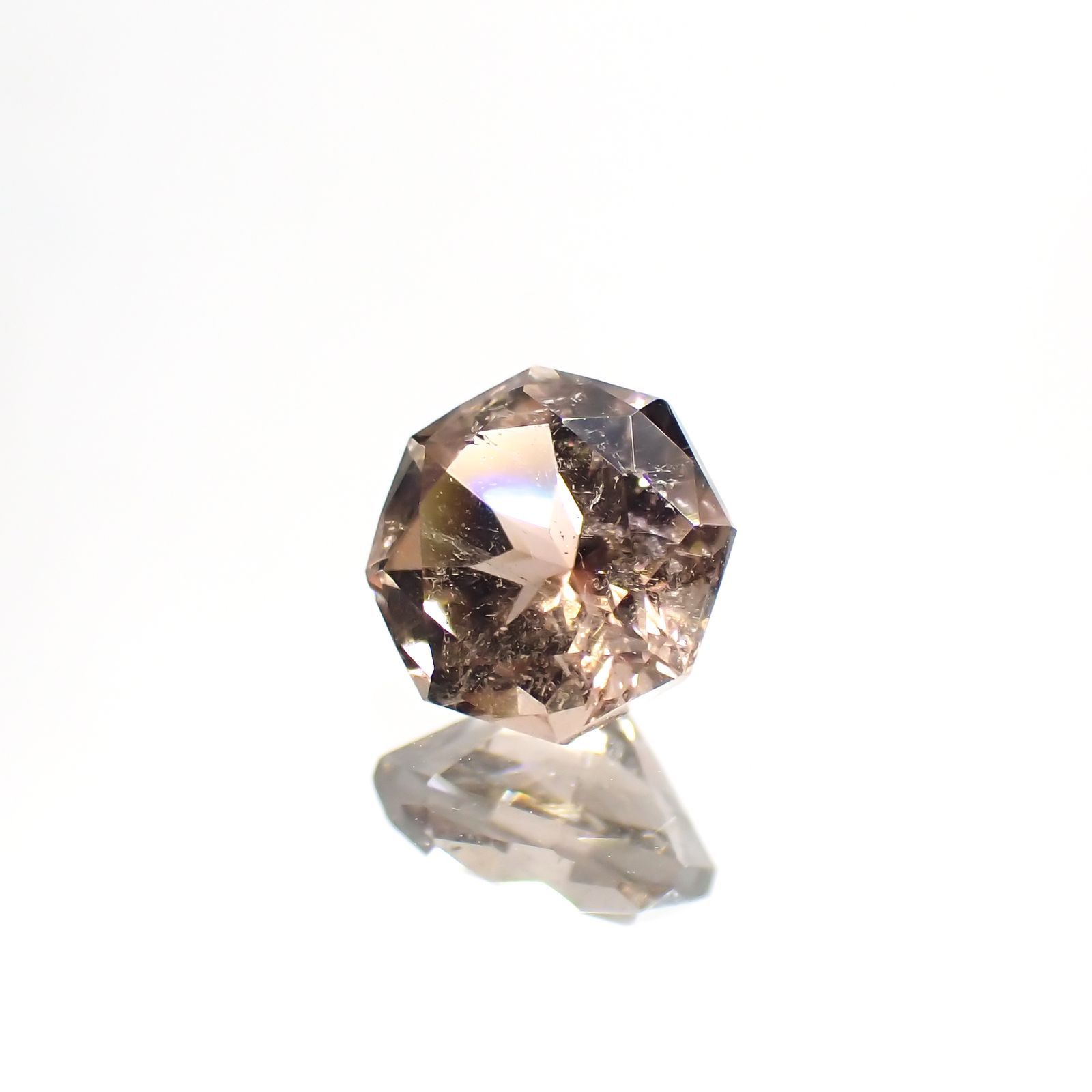 ◇オクタゴンカット◇ブラウントルマリン SA(宝石名トルマリン)ブラジル/アフリカ産 1.103ct ソ付(彩珠)[231124219]6.2x6.2mm前後
