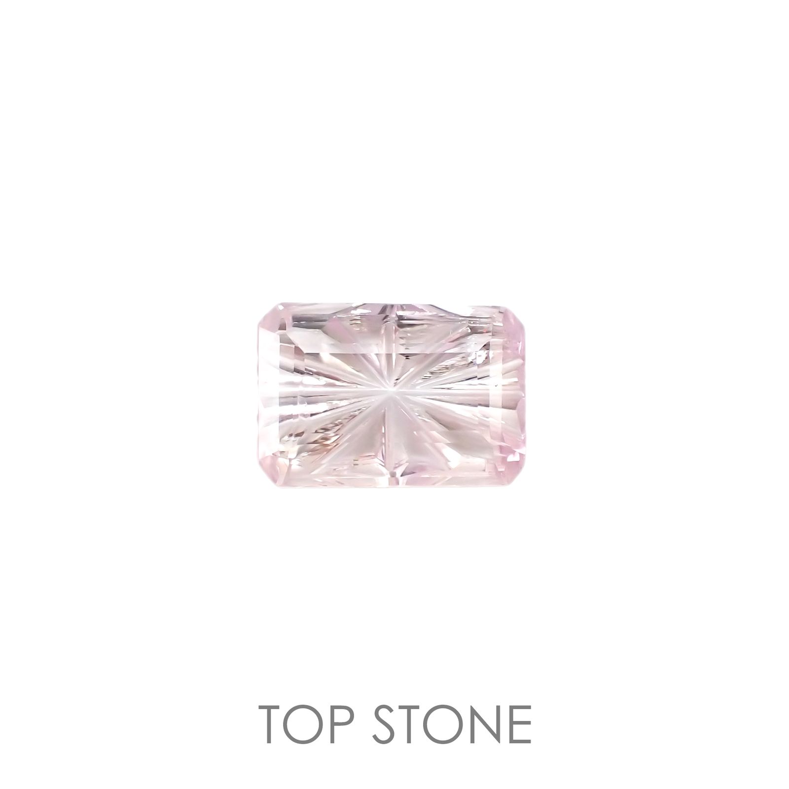 ◇甲州貴石切子Plus Three◇クンツァイト カード付き(宝石名クンツァイト)アフガニスタン産 4.20ct 識別済[220114612]12.2x8.2mm前後