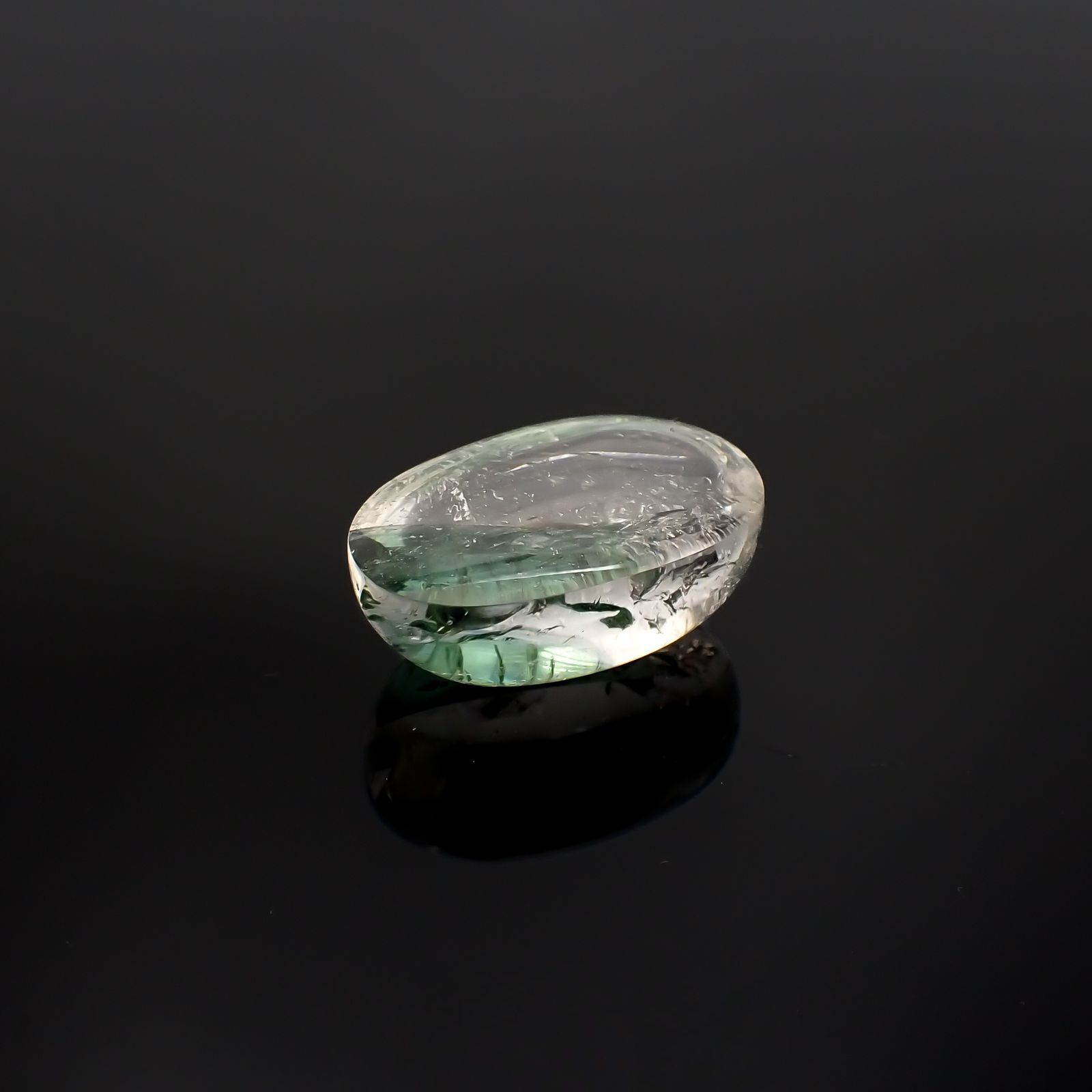 グリーントルマリンインクォーツ ブラジル・ミナスジェライス州産 20.73ct[221018309]20.5x13.7mm前後