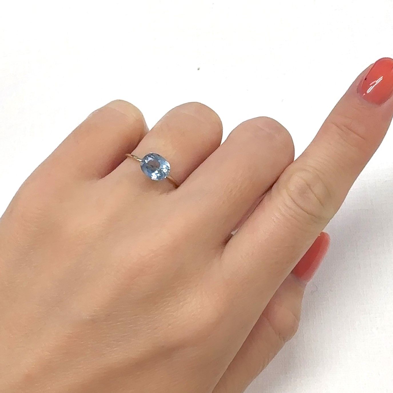 アパタイト フルオレッセンス ジンバブエ産 1.40ct[240929094]7.6x6.2mm前後