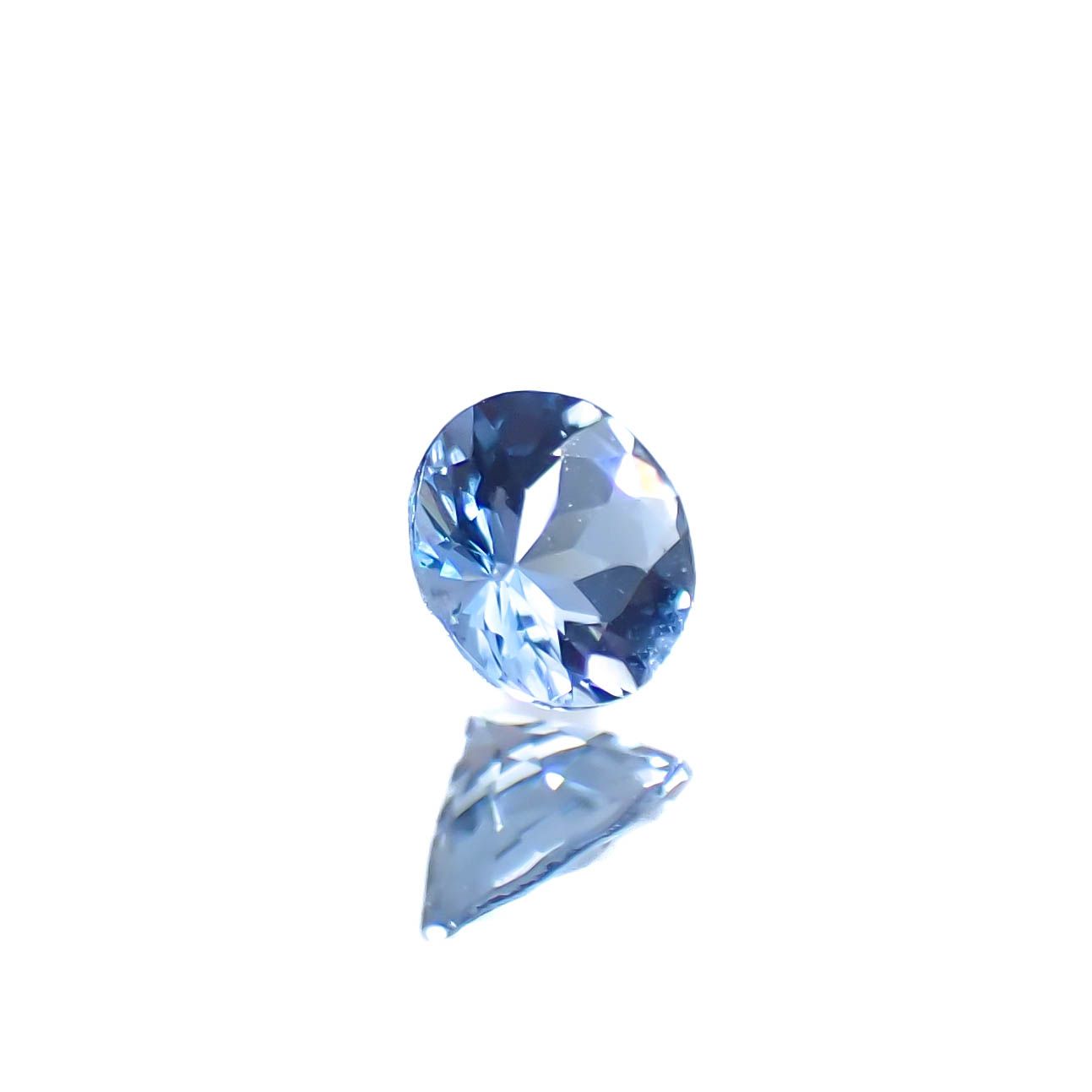 アクアマリン サンタマリアカラー ナイジェリア産 0.20ct [250329948]3.9x3.9mm前後
