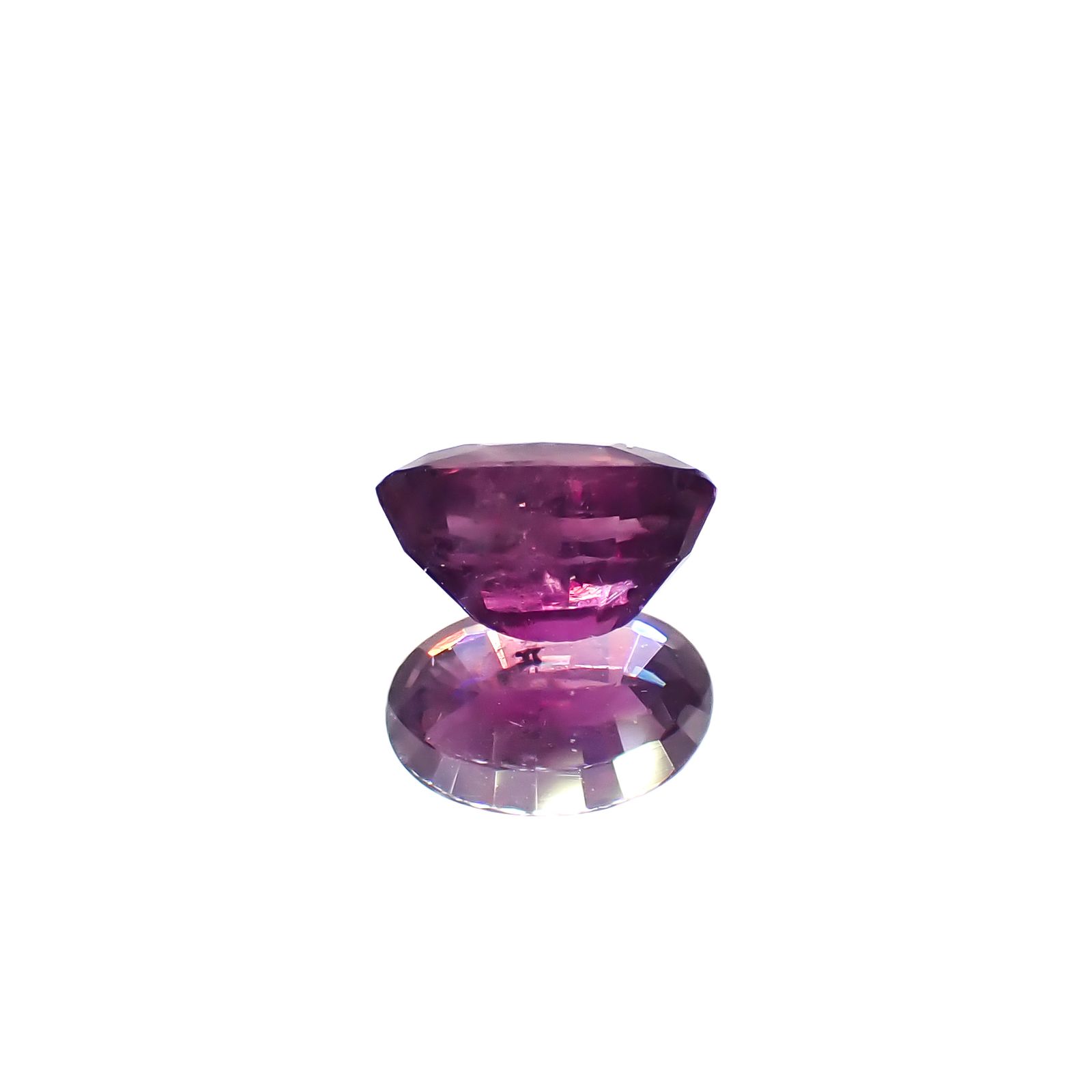 パープルサファイア 非加熱 パキスタン・カシミール地方産 0.74ct[240628402]6.2x3.9mm前後