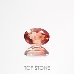 バイカラーアンデシン(宝石名アンデシン)チベット産 0.61ct 識別済[220115272]6.5x4.5mm前後