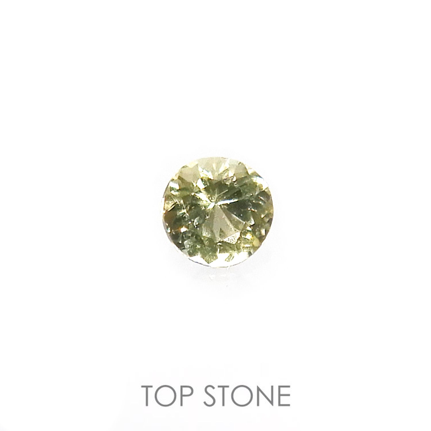 パラサイティックペリドット(宝石名ペリドット) 採取地：ロシア 0.018ct 識別済[210812865]1.5×1.5mm前後