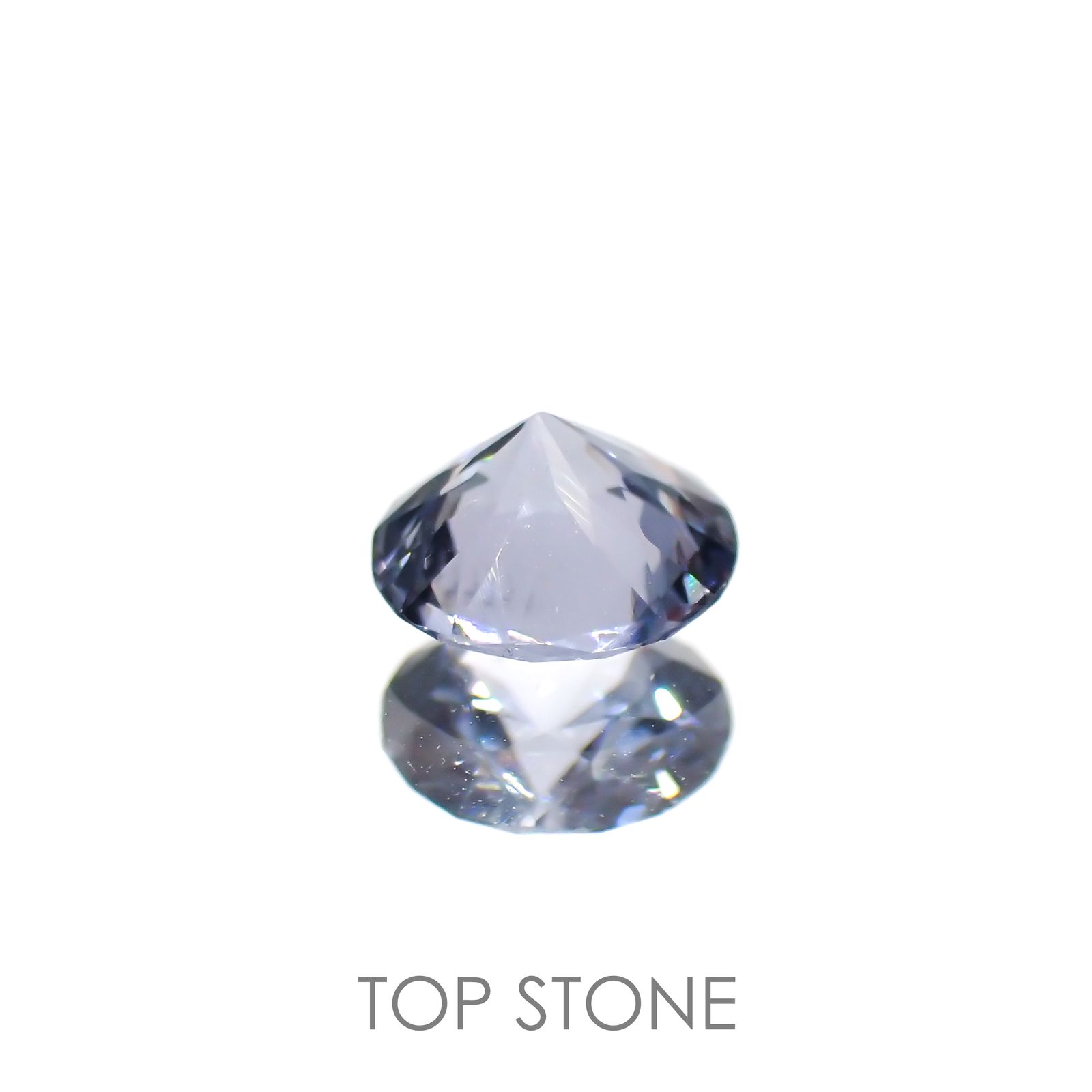 グレイッシュブルースピネル ビルマ産 ルース 0.81ct[210913465]6.1×6.1mm前後