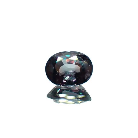 ベキリーブルーガーネット（カラーチェンジガーネット アレキタイプ）(宝石名ガーネット)マダガスカル・ベキリー産 1.29ct 識別済[221219617]7.1x5.6mm前後