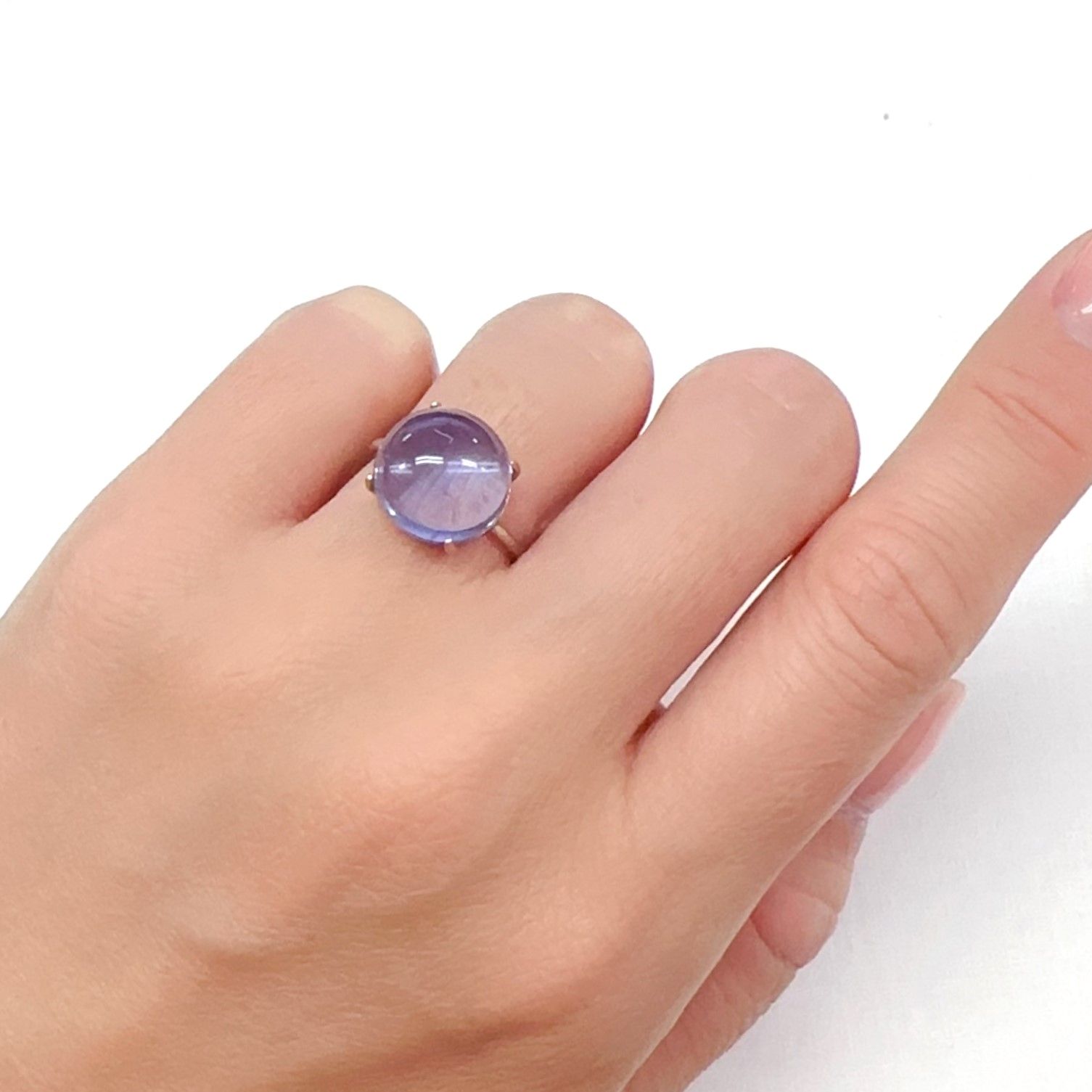 カラーチェンジフローライト ブラジル産 8.60ct[240326738]12.3x12.2mm前後