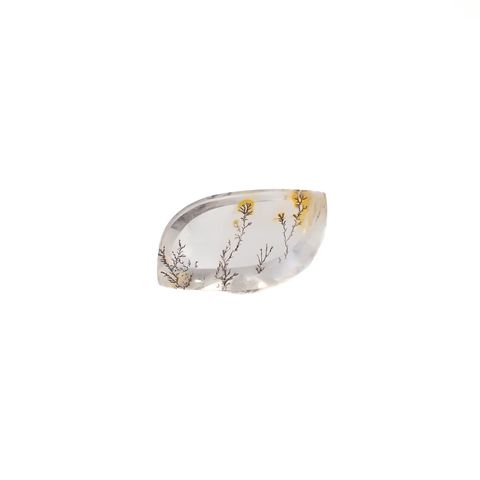 ◇フリーフォーム◇デンドリチッククォーツ ブラジル産 3.74ct [250330086]14.6x8.6mm前後