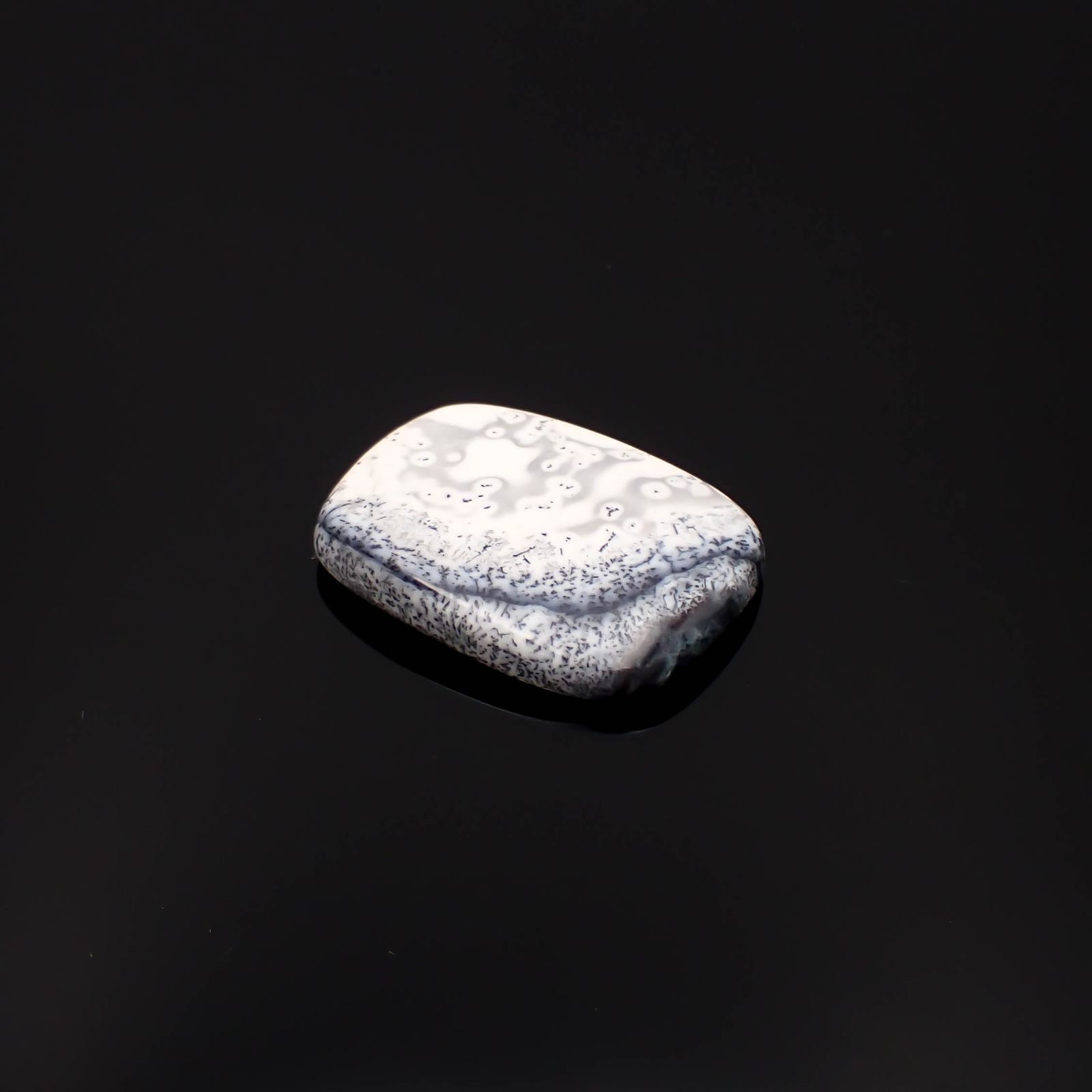 デンドリチックオパール ブラジル産 46.34ct[230722770]34.6x25mm前後
