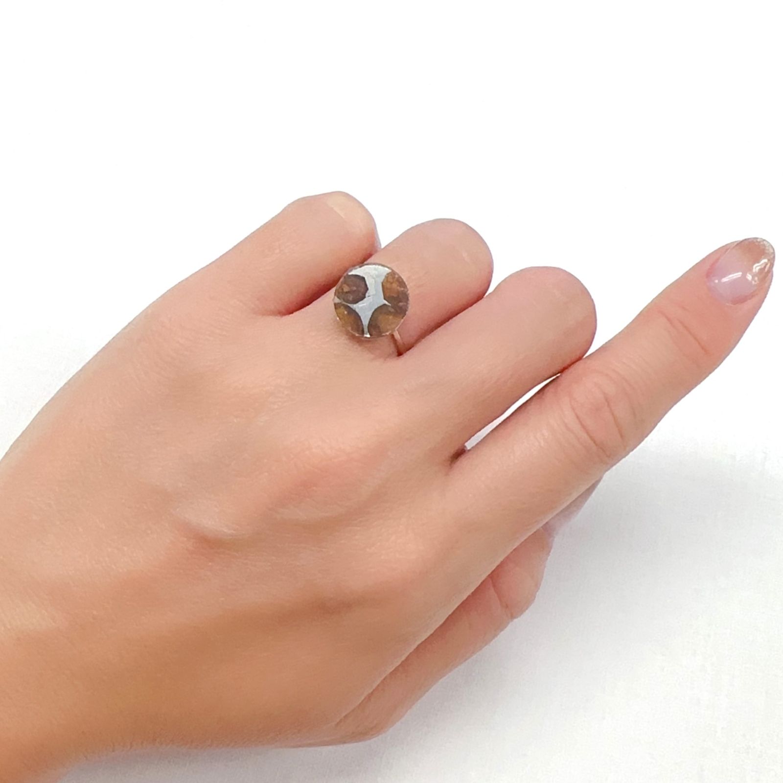 パラサイト隕石Sericho トリプレット 発見地：ケニア 4.42ct[231023673]12.2x12.2mm前後